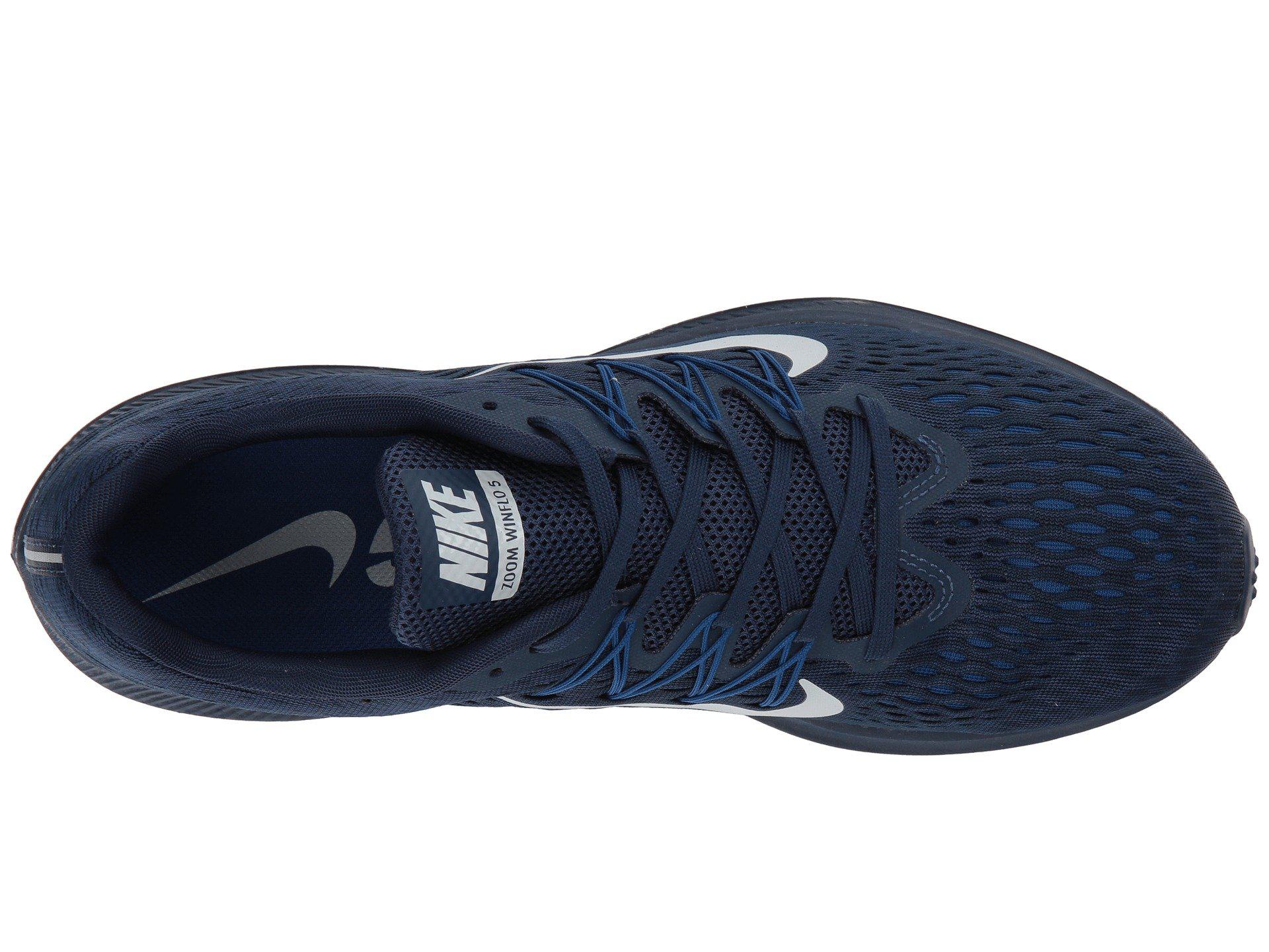 Nike Rubber Air Zoom Winflo 5 (midnight Navy/pure Platinum) Running Shoes  in Blue for Men - Lyst