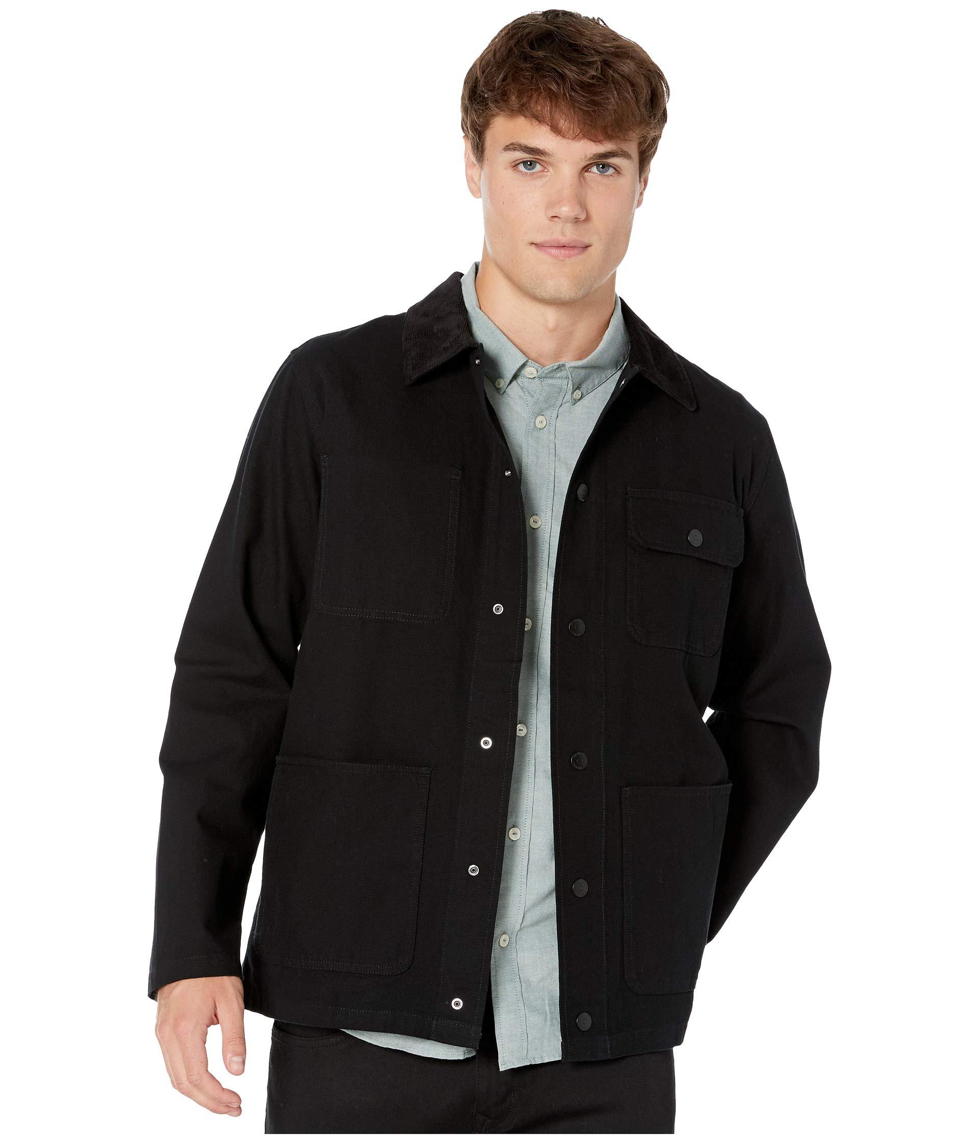 Vans Cotton Drill Chore Coat Jacket in Black for Men - Lyst