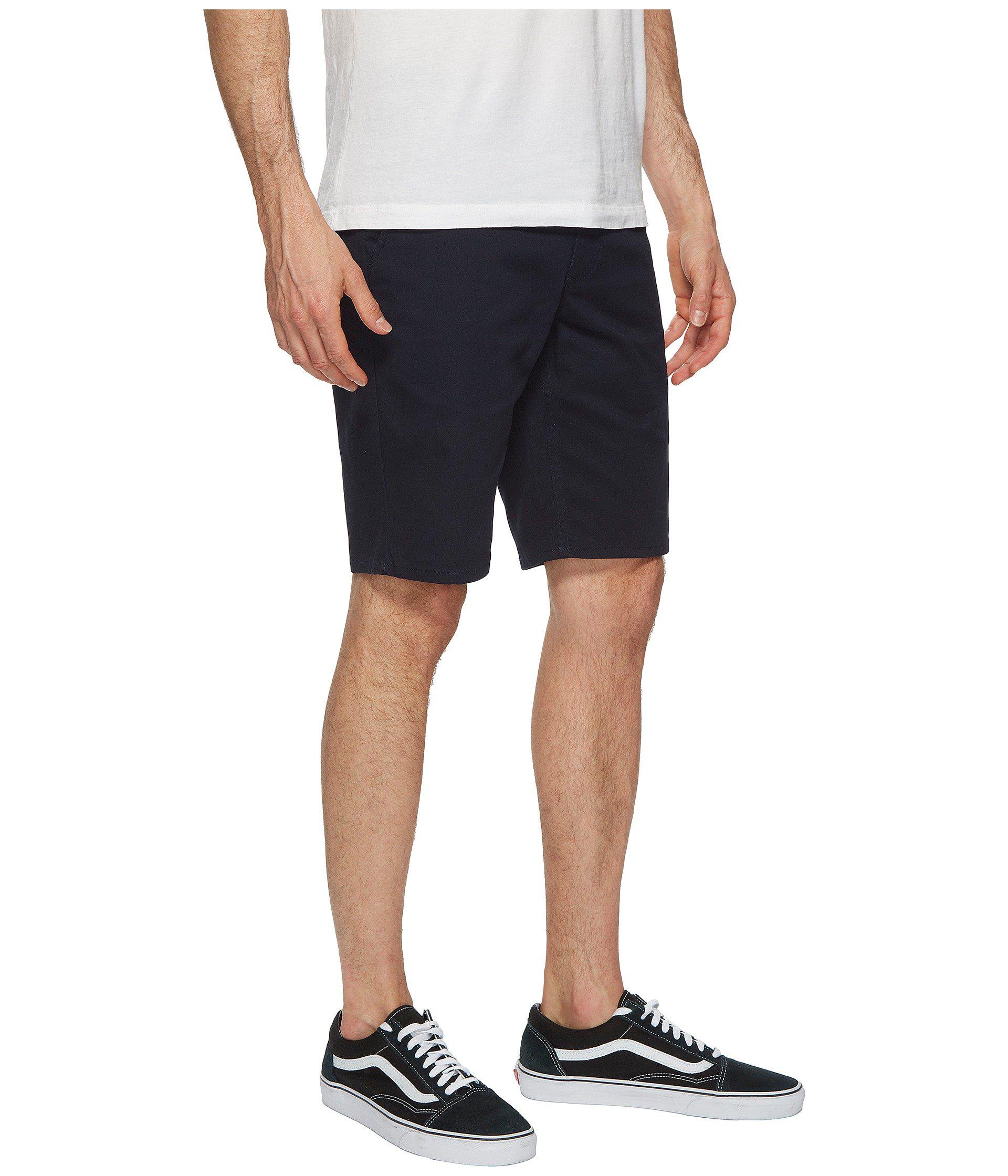 hemmed walking shorts