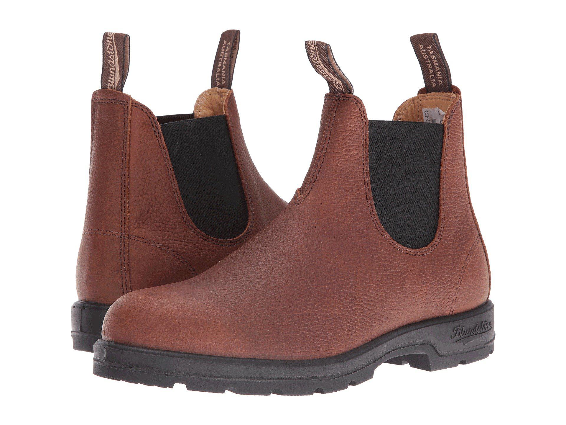 blundstone pebbled brown