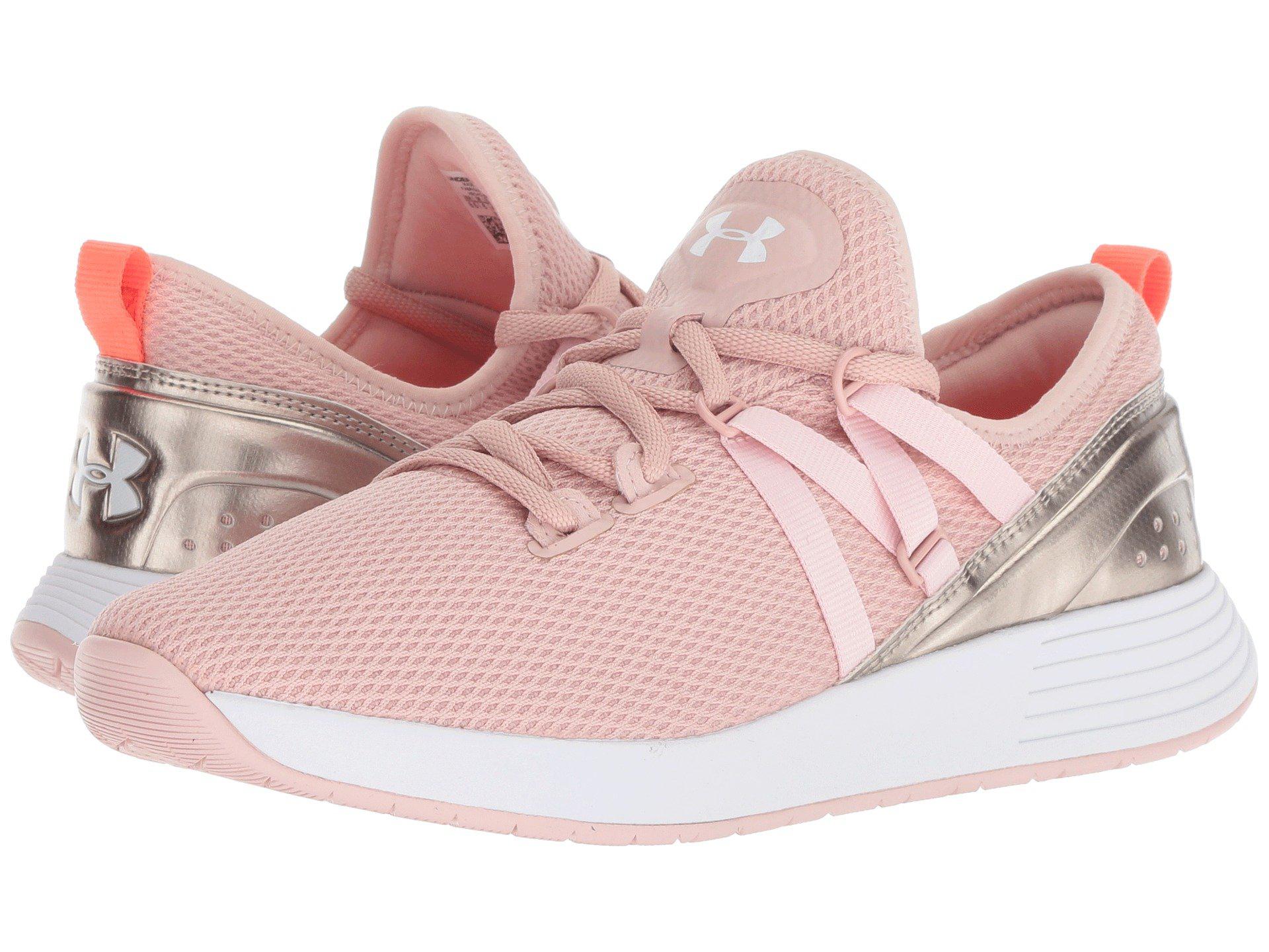 under armour training charged breathe trainers in pink