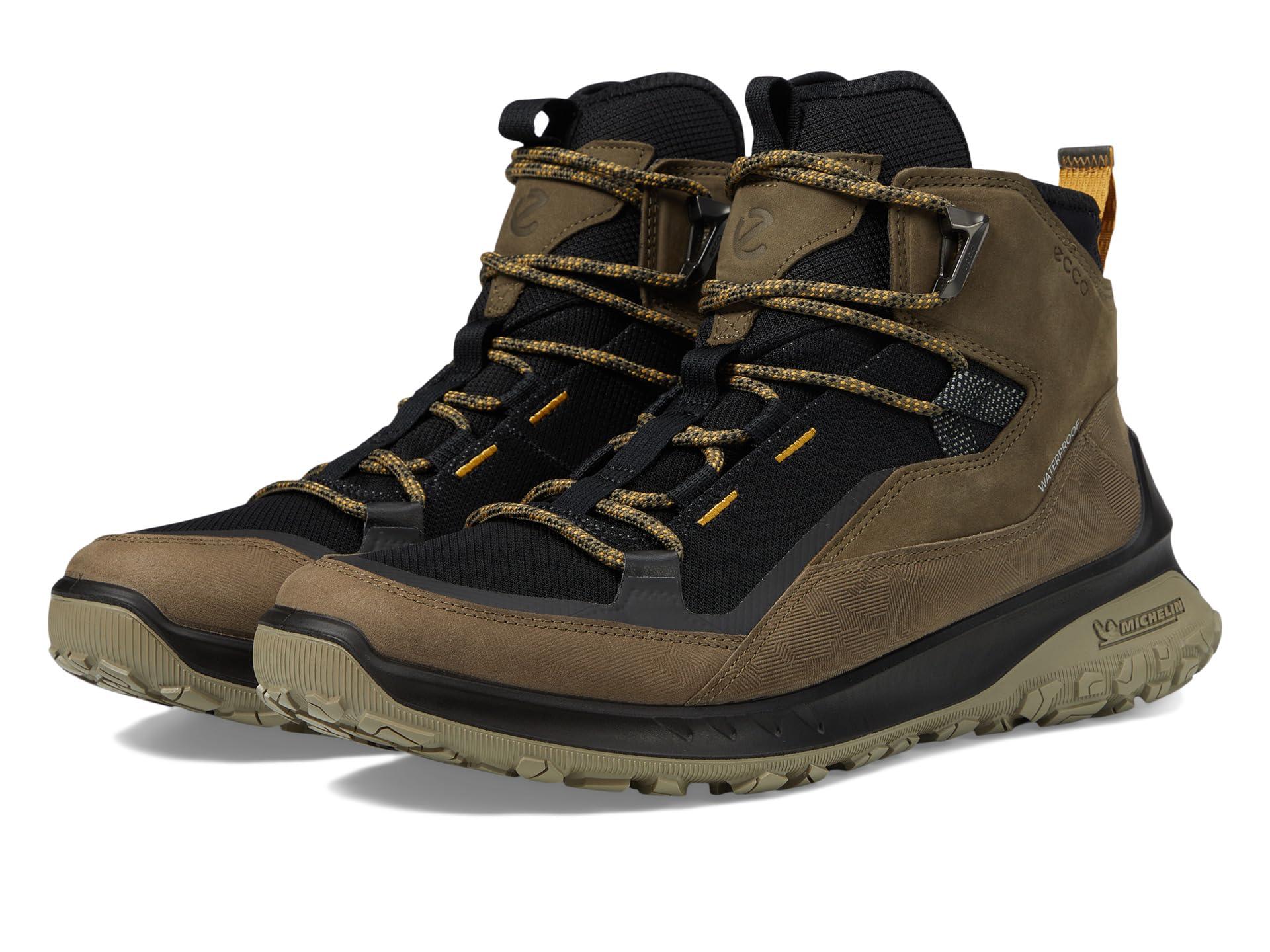 Ecco Ultra Terrain Waterproof Mid Hiking Boot in Black for Men | Lyst