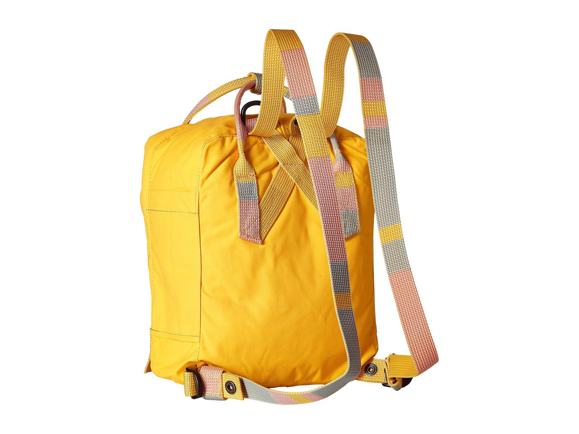 warm yellow random blocked kanken mini