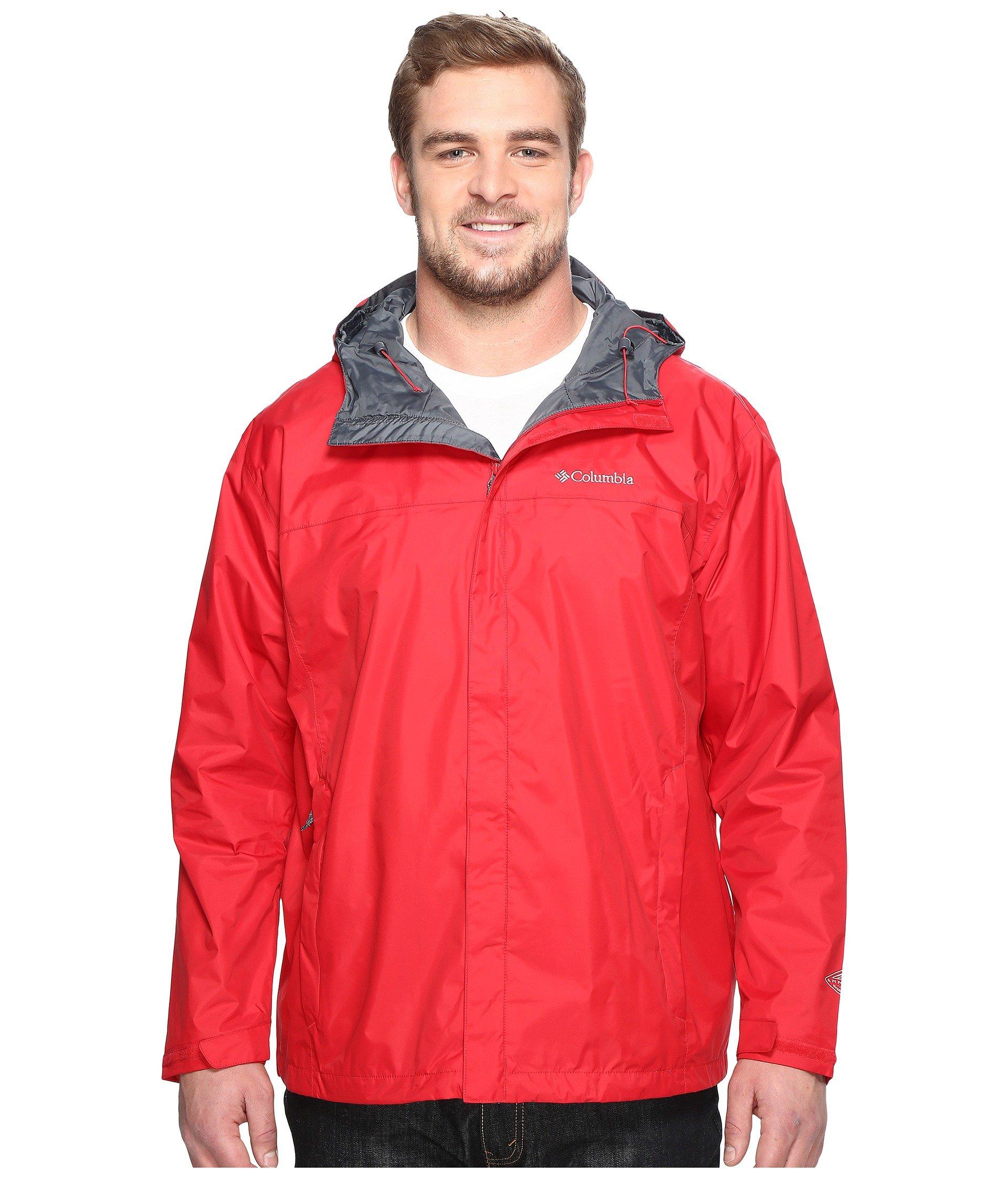 Columbia Synthetic Rain Jacket in Red for Men - Save 7% - Lyst