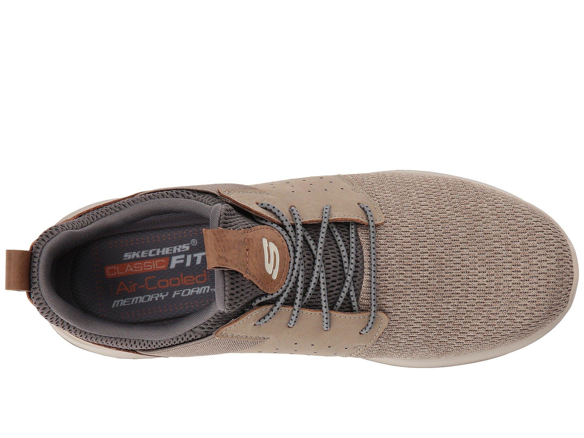 Skechers Classic Fit Delson Camben in Taupe (Brown) for Men | Lyst