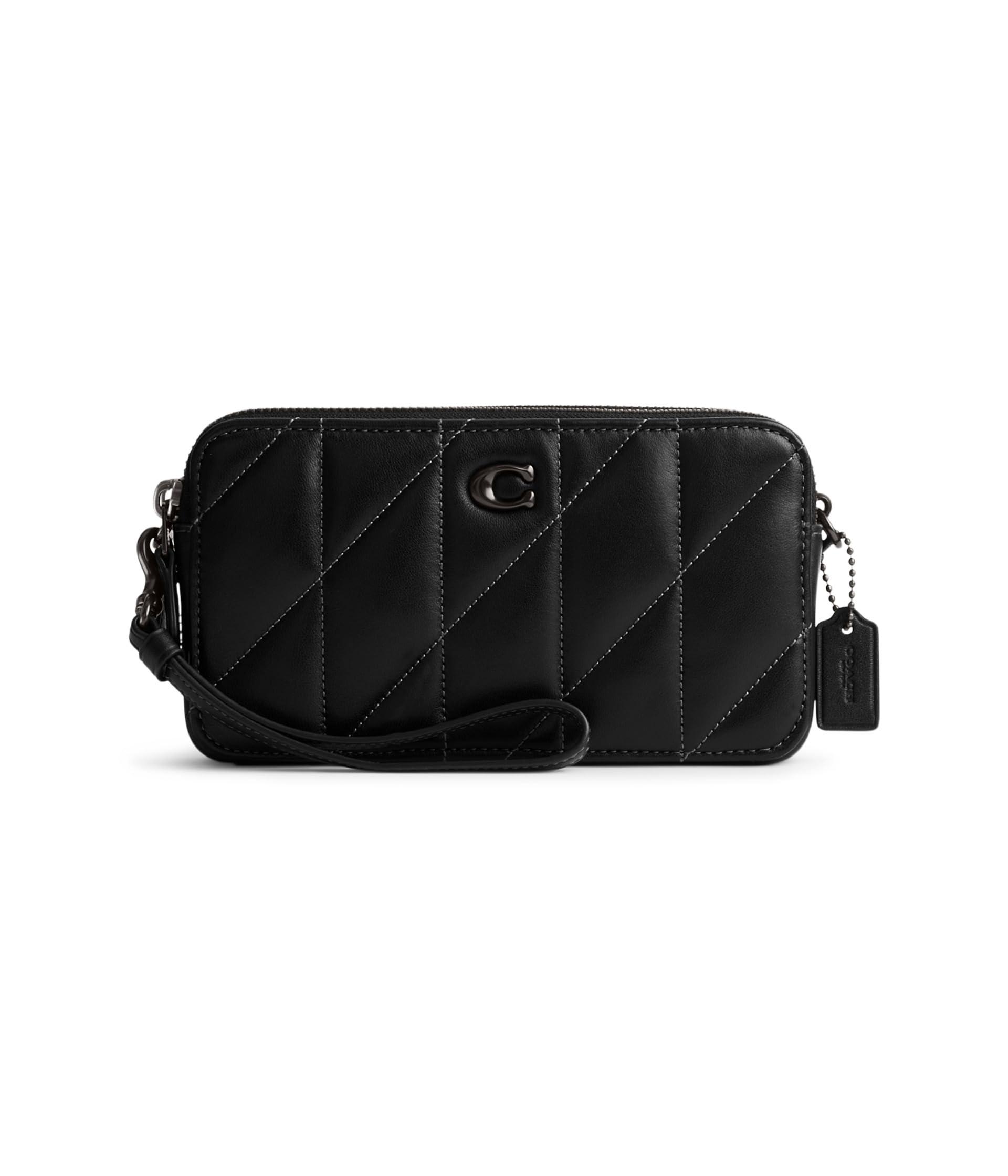 COACH Quilted Pillow Leather Kira Crossbody in Black | Lyst