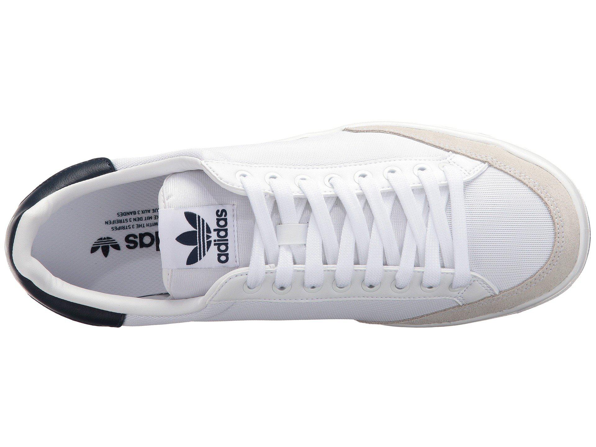 adidas Originals Suede Rod Laver Super (footwear White/footwear White/collegiate  Navy) Men's Tennis Shoes for Men | Lyst