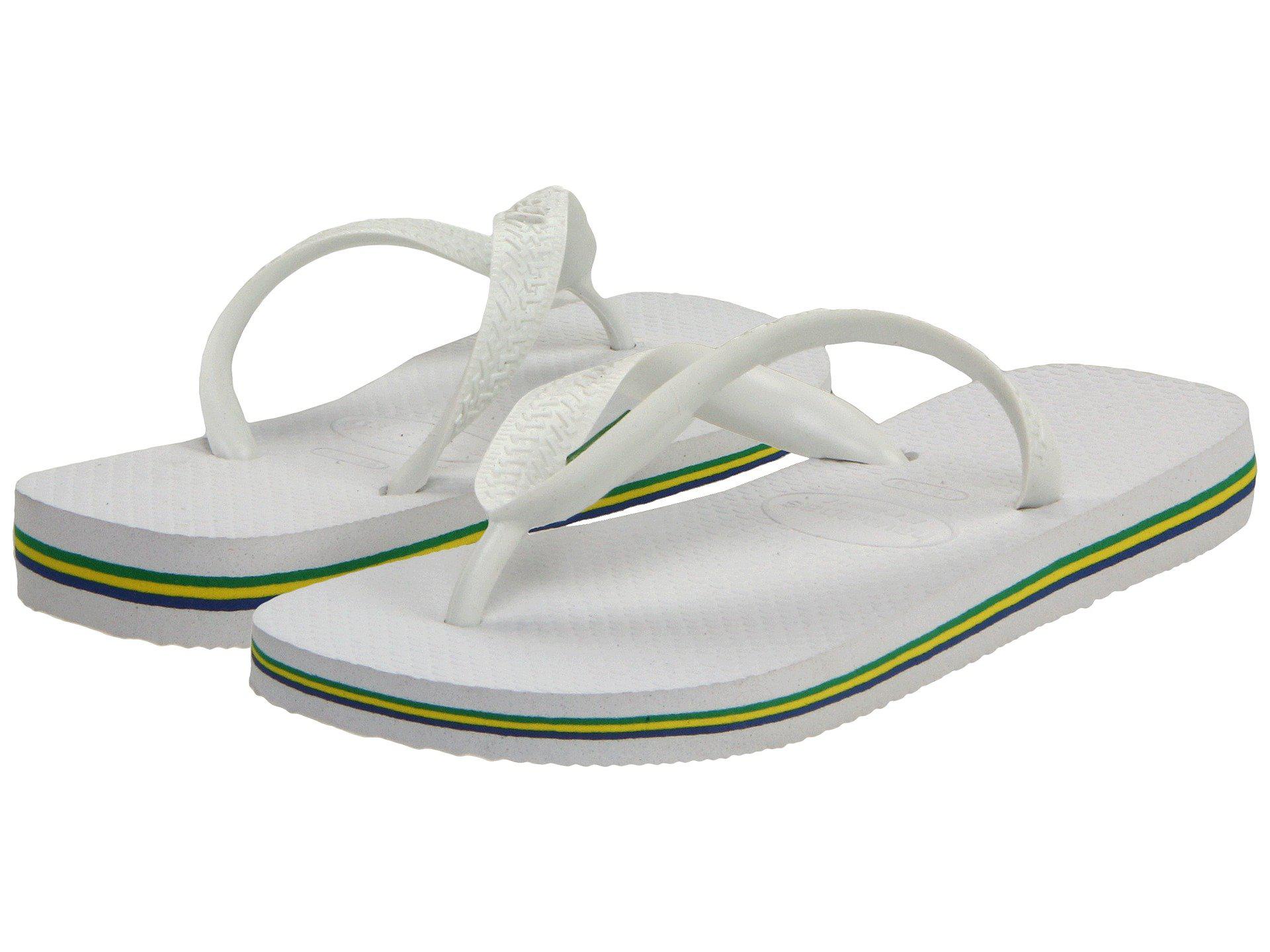 Havaianas Rubber Brazil Flip Flops in White - Save 38% - Lyst