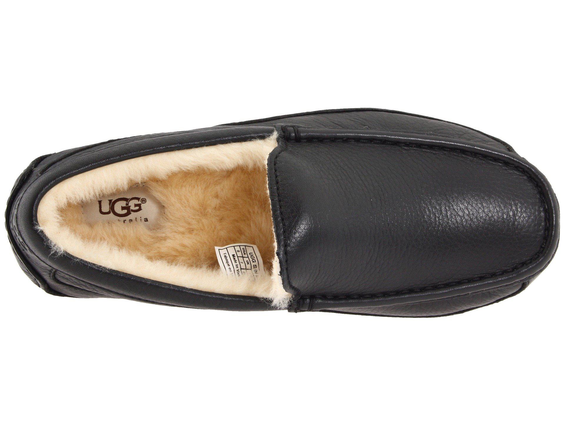leather ugg mens slippers