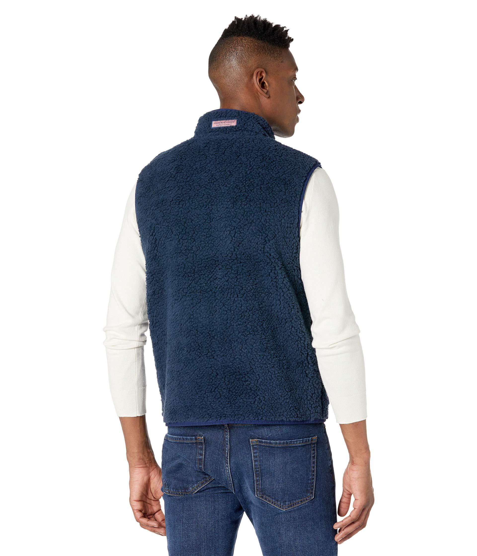 Vineyard Vines Synthetic Sherpa Vest in Navy (Blue) for Men Lyst