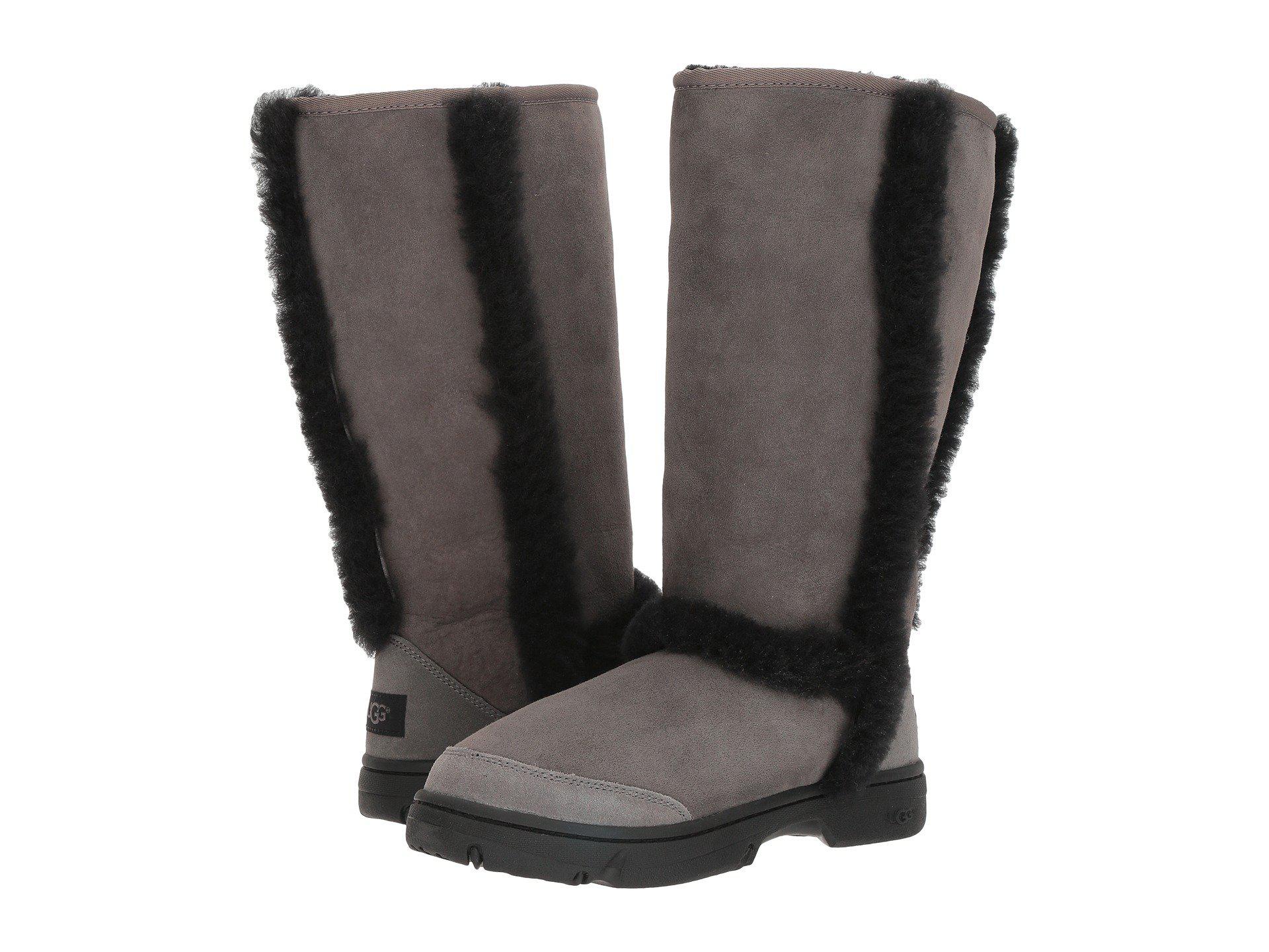 UGG Suede Sunburst Tall (grey/black 