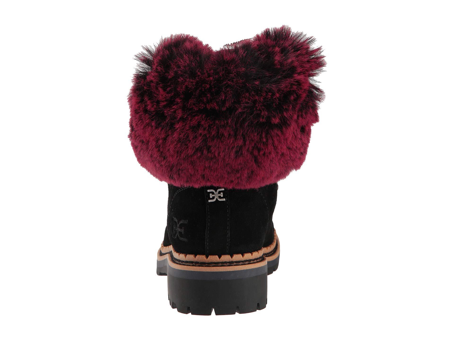 bowen faux fur boot in moss green
