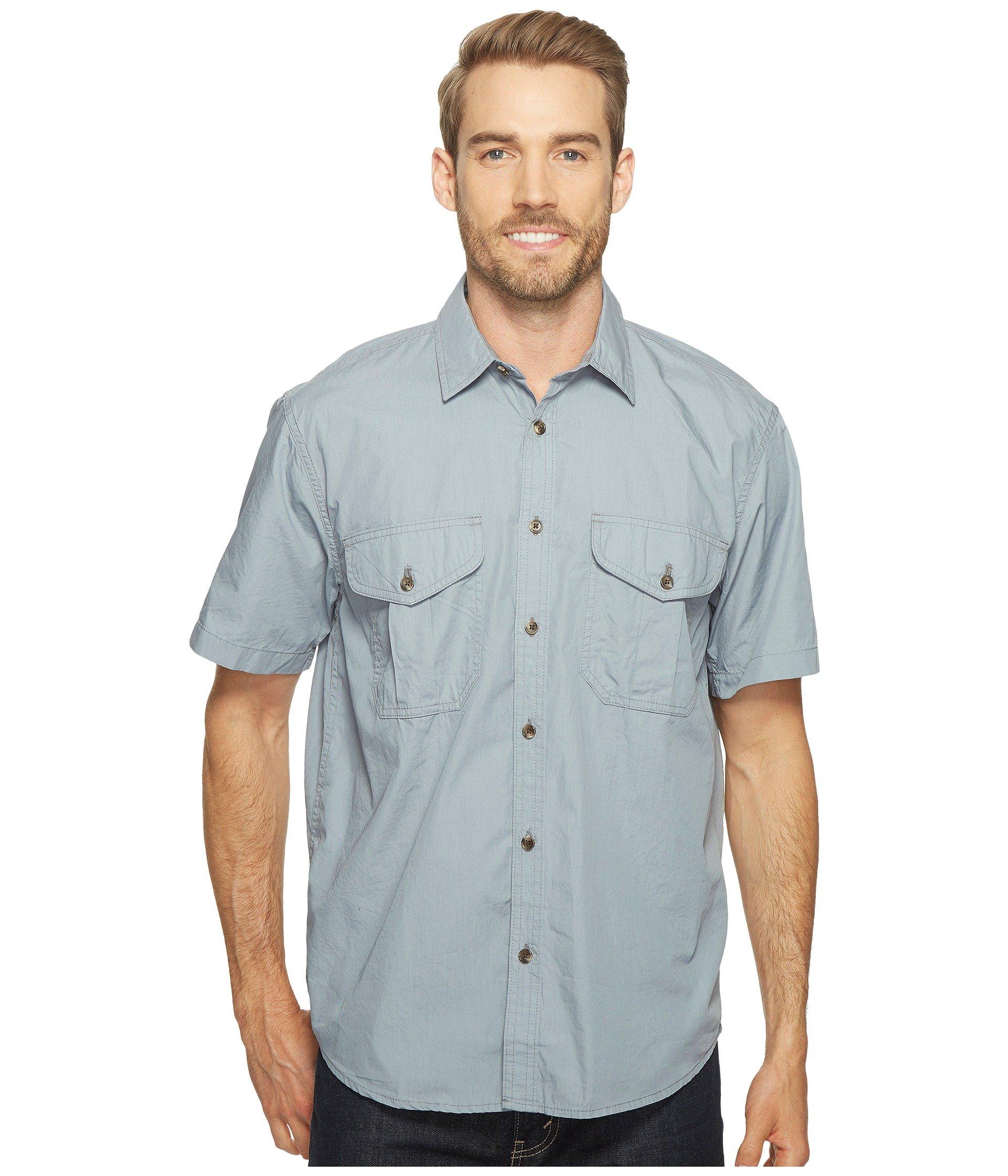 Filson Cotton Short Sleeve Feather Cloth Shirt in Blue for Men - Lyst