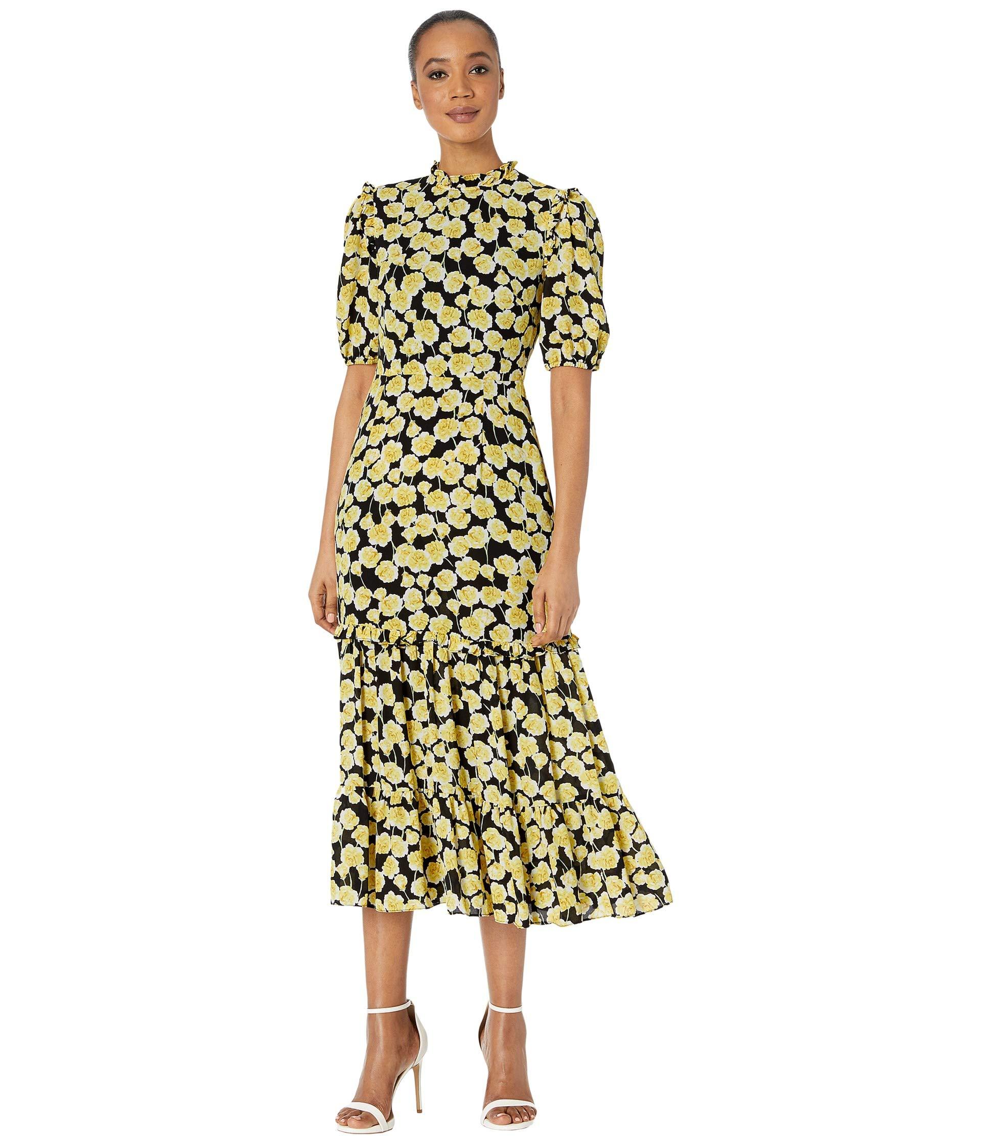 yellow quilted jacket