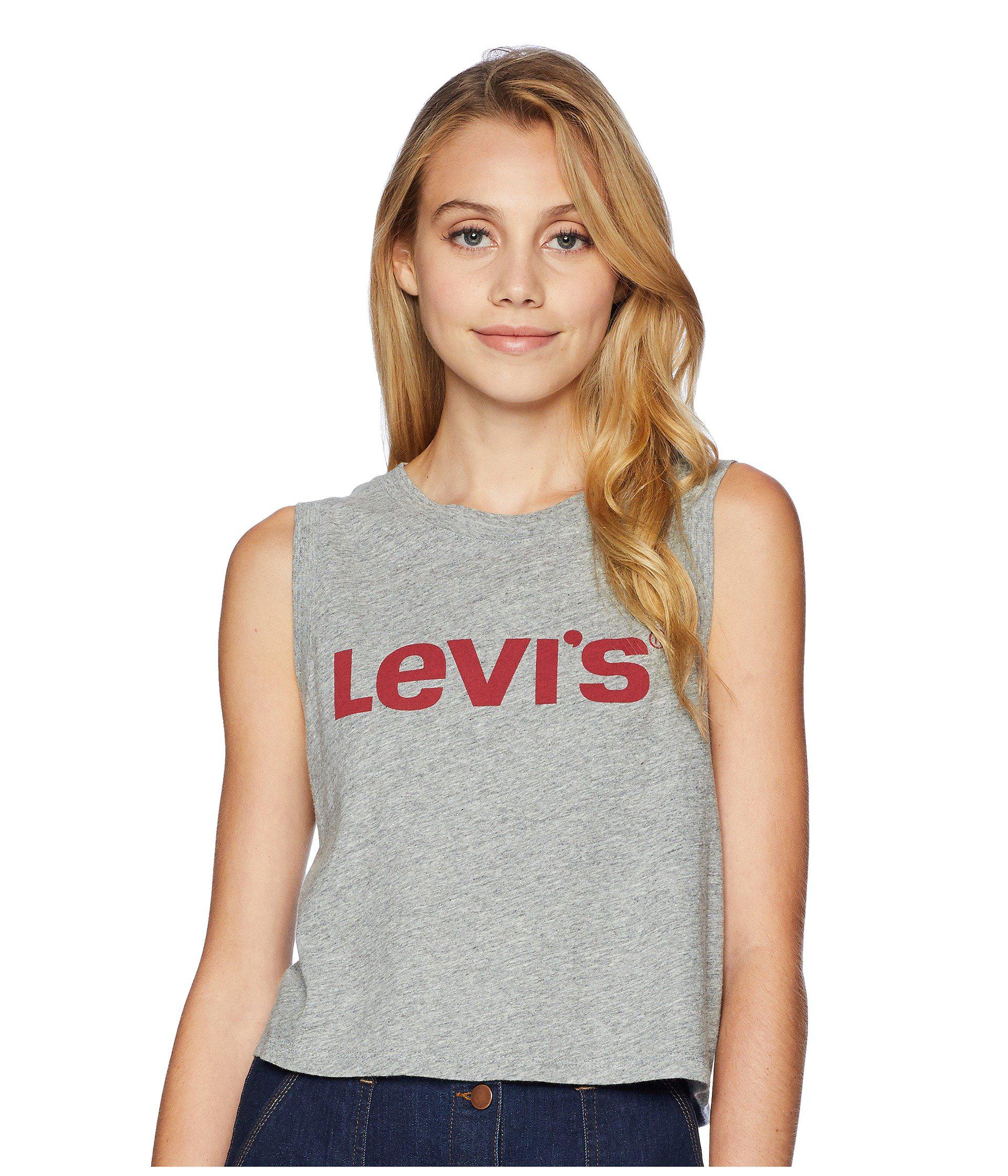 levi's graphic crop tank
