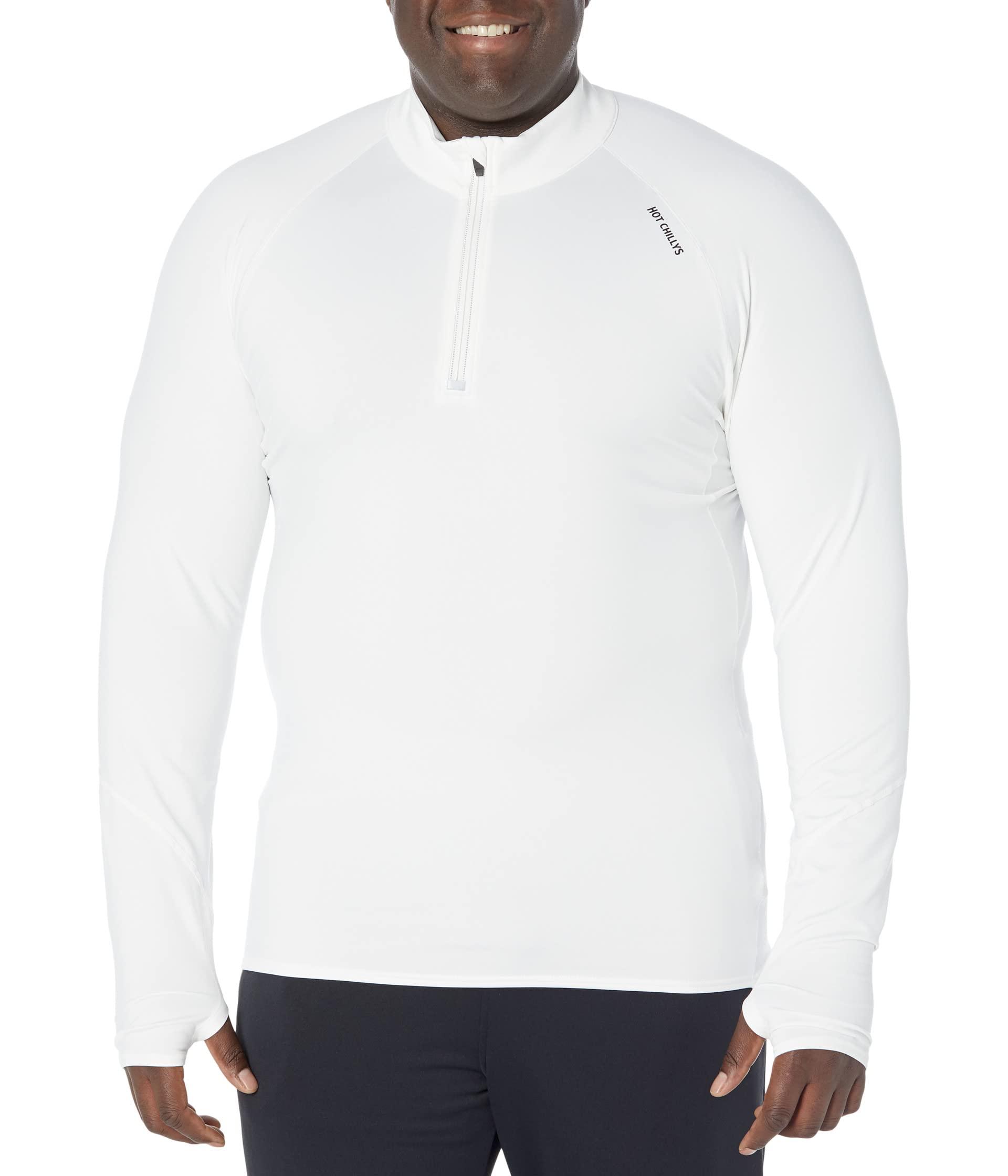 Hot Chillys Micro-Elite Chamois Zone 1/4 Zip T-Neck Base Layer Top Men's