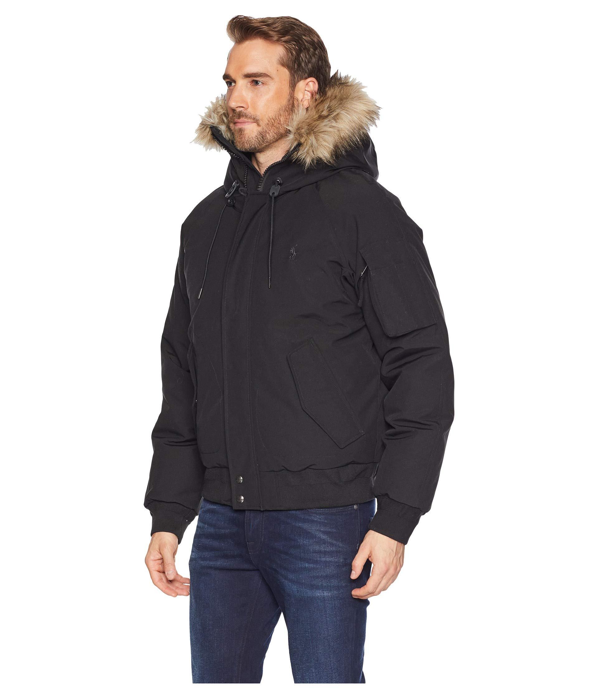 Polo Ralph Lauren Down Parka Jacket in Red for Men | Lyst