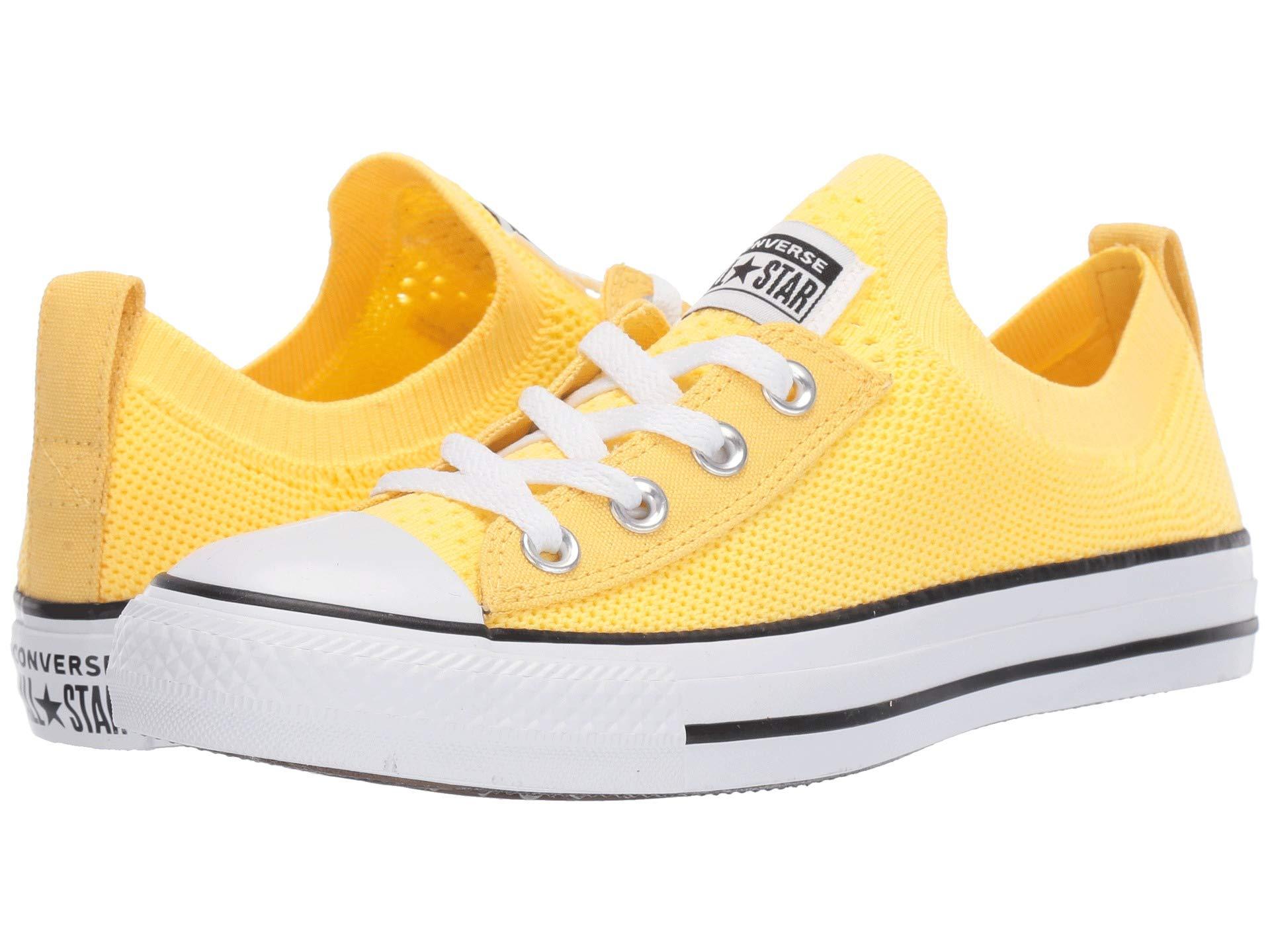 Converse Chuck Taylor Shoreline Knit Slip On Sneakers in Yellow | Lyst
