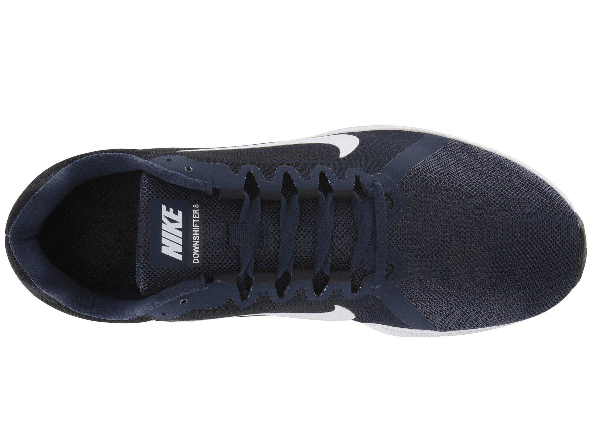 nike men's downshifter 8 navy blue running shoes