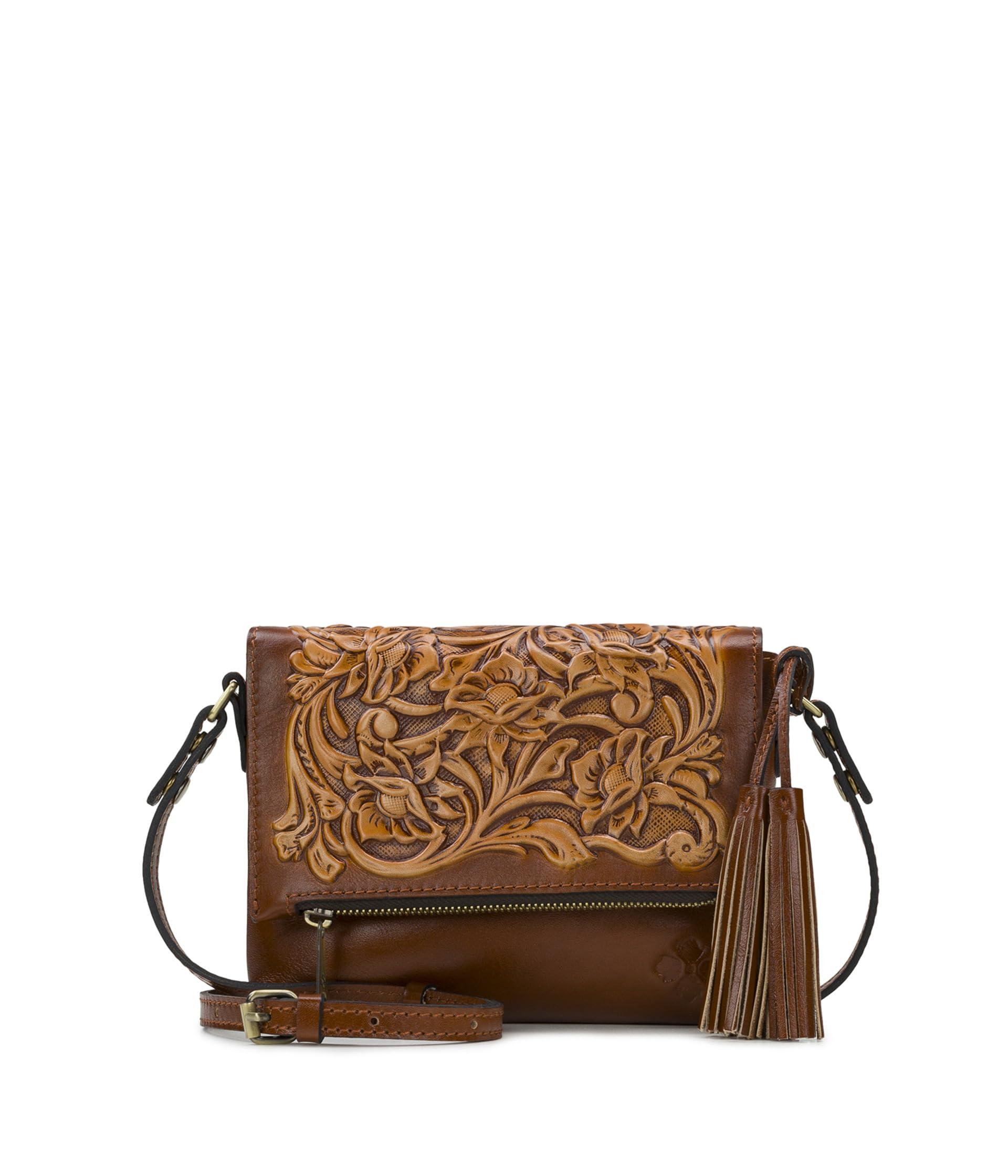 Patricia Nash Corfu Crossbody Bag - Vintage Metallic Distressed Leather With Tassels & Adjustable Strap - View #3