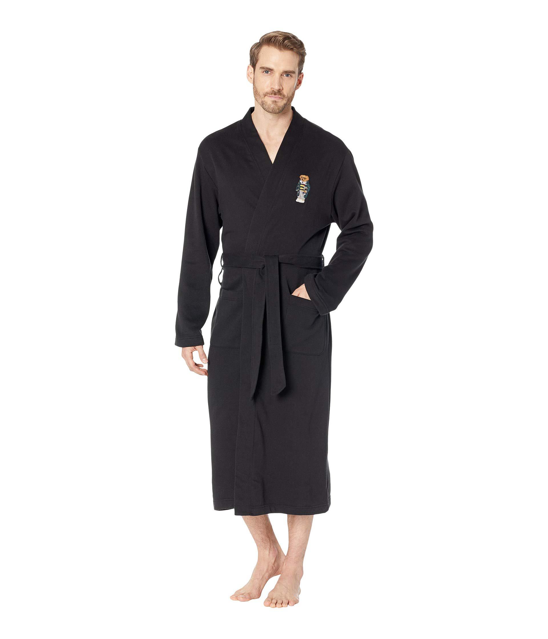 black polo robe