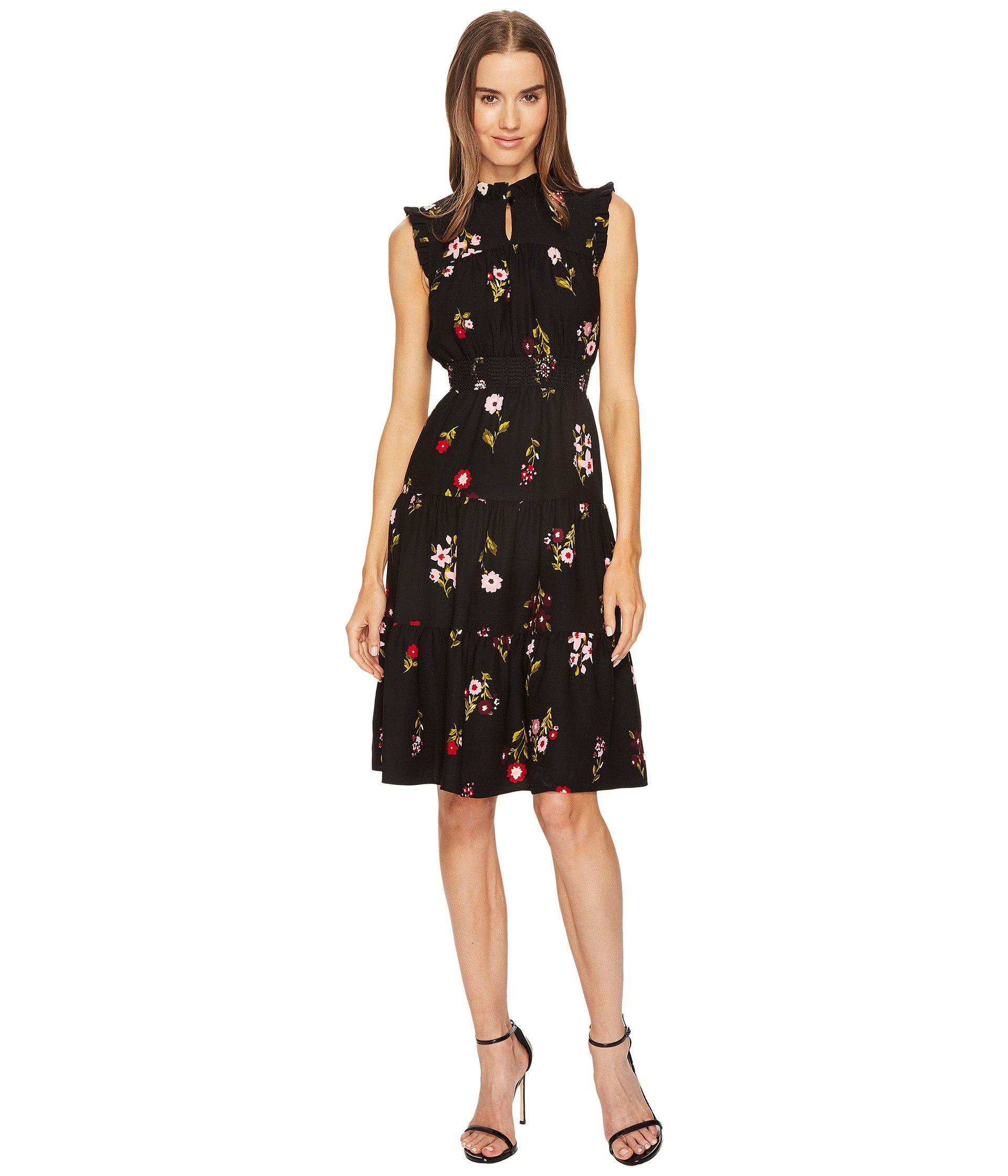 kate spade black floral dress