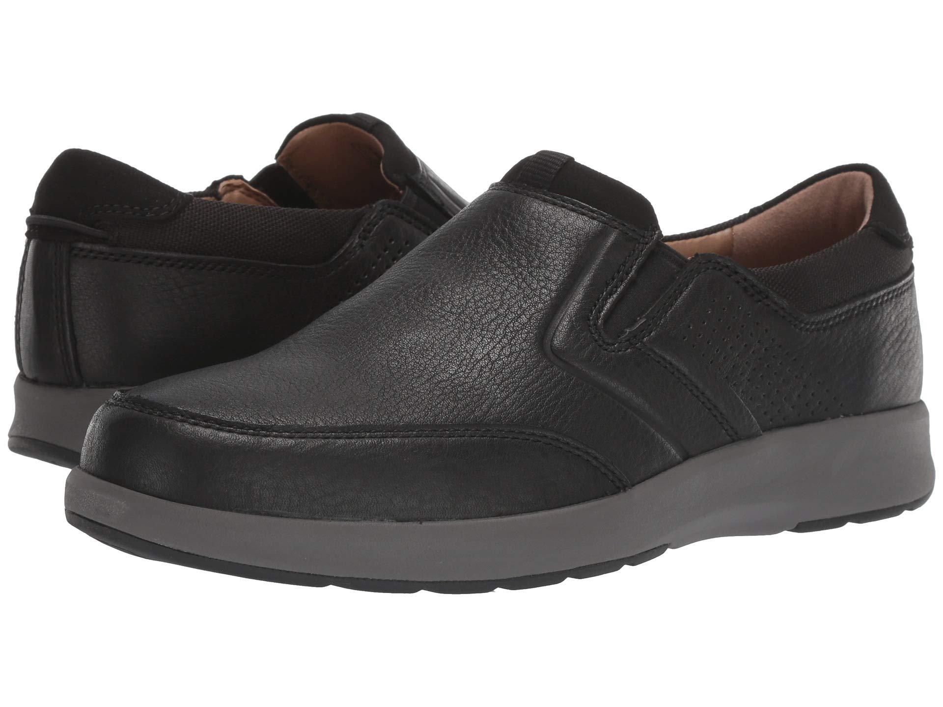 Clarks Leather Un Trail Step Loafer in Black for Men - Lyst