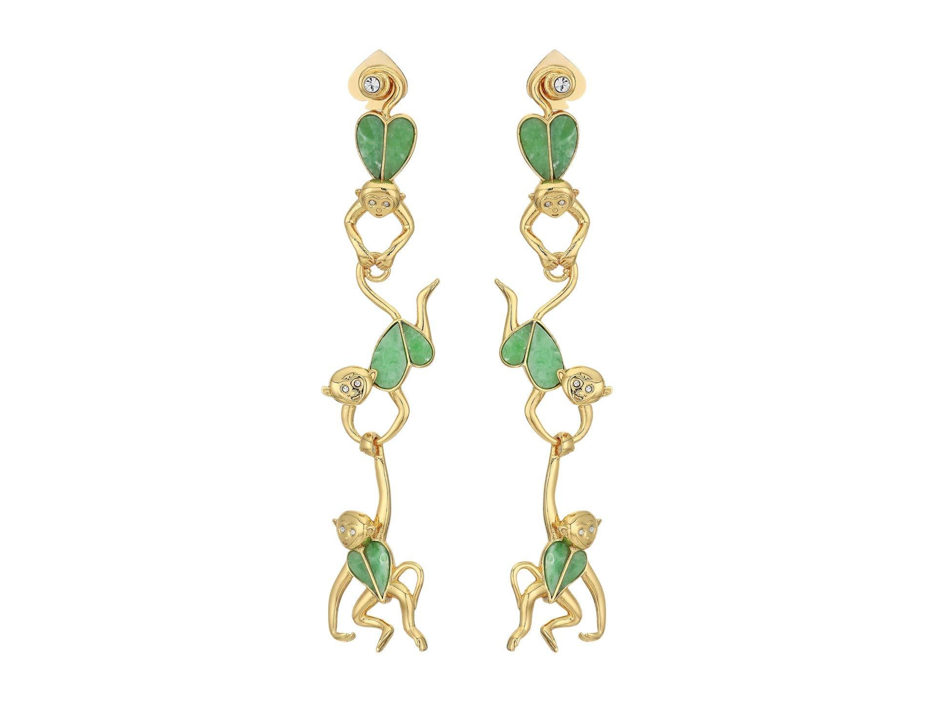 kate spade monkey earrings