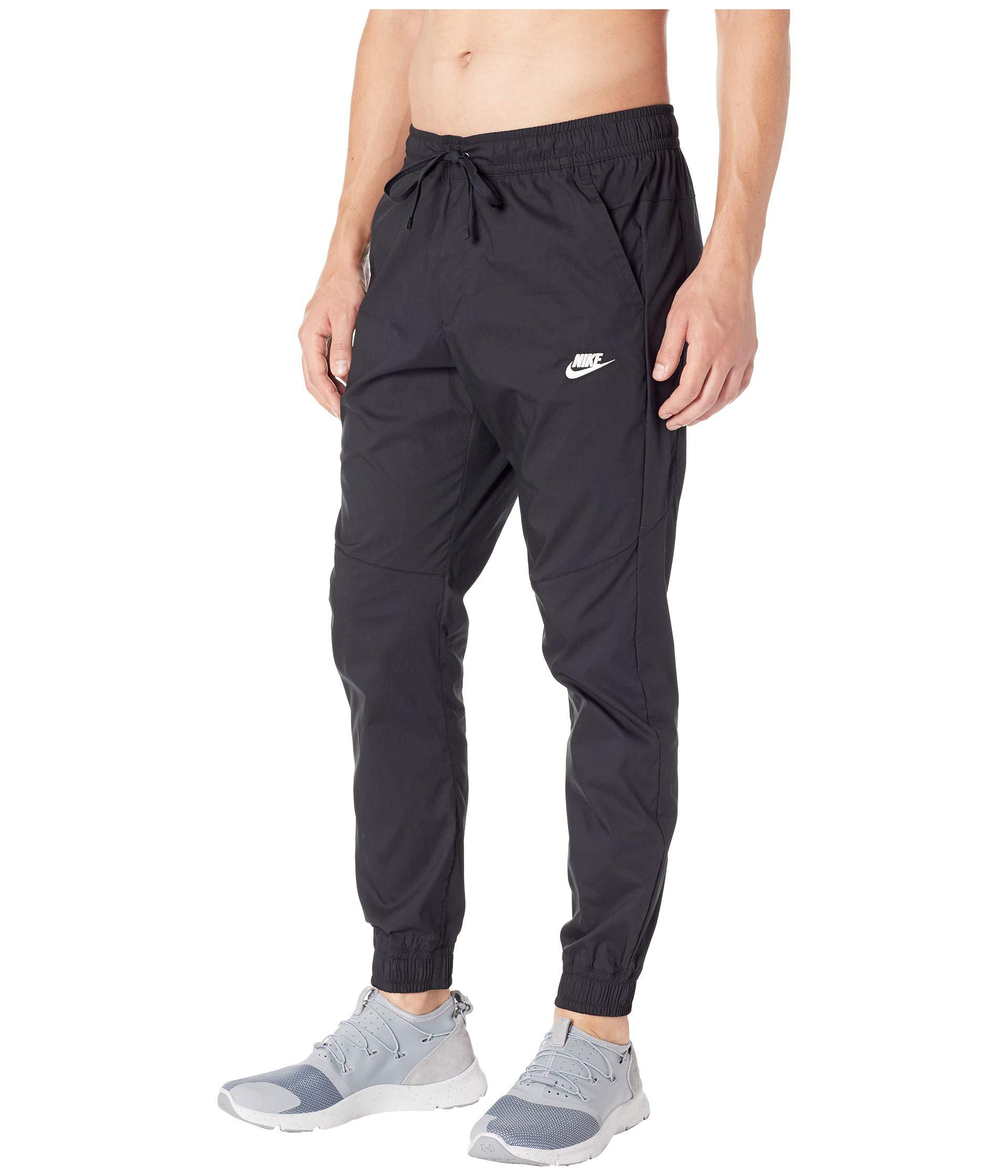 naam Condenseren appel Nike Nsw Jogger Woven Core Street (black/white) Casual Pants for Men | Lyst