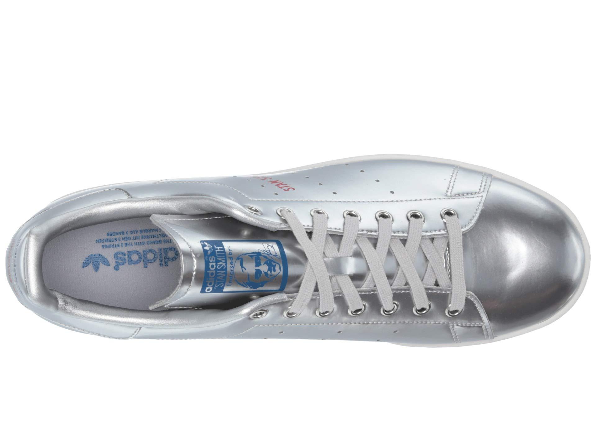 adidas Originals S Stan Smith Sneaker in Silver Metallic/Silver Metallic/  (Metallic) for Men - Save 44% | Lyst