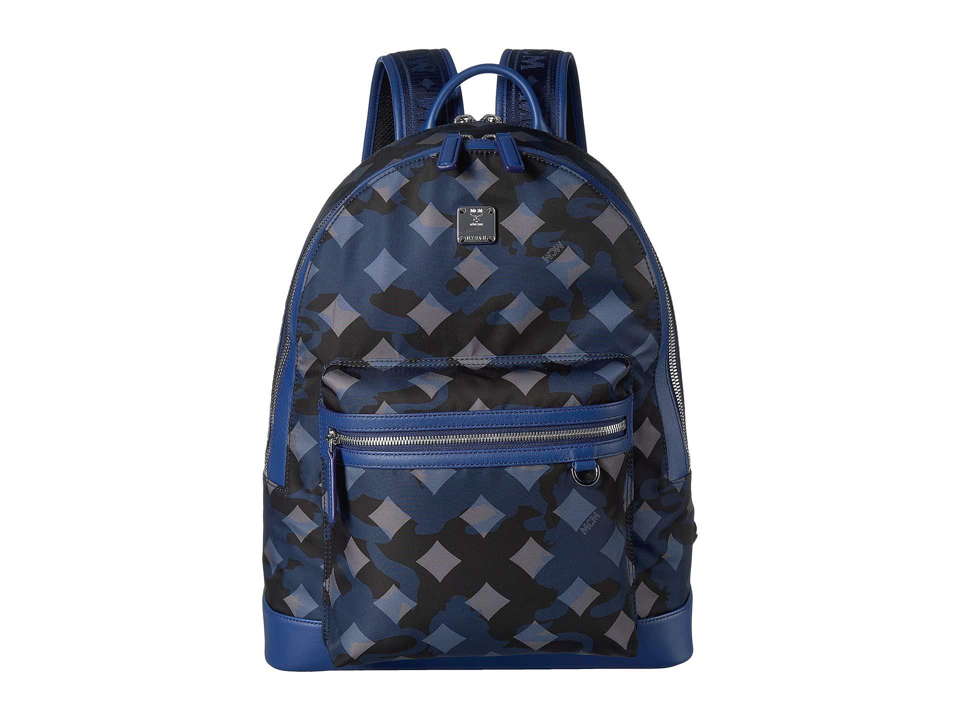 MCM Luft Nylon Backpack in Blue