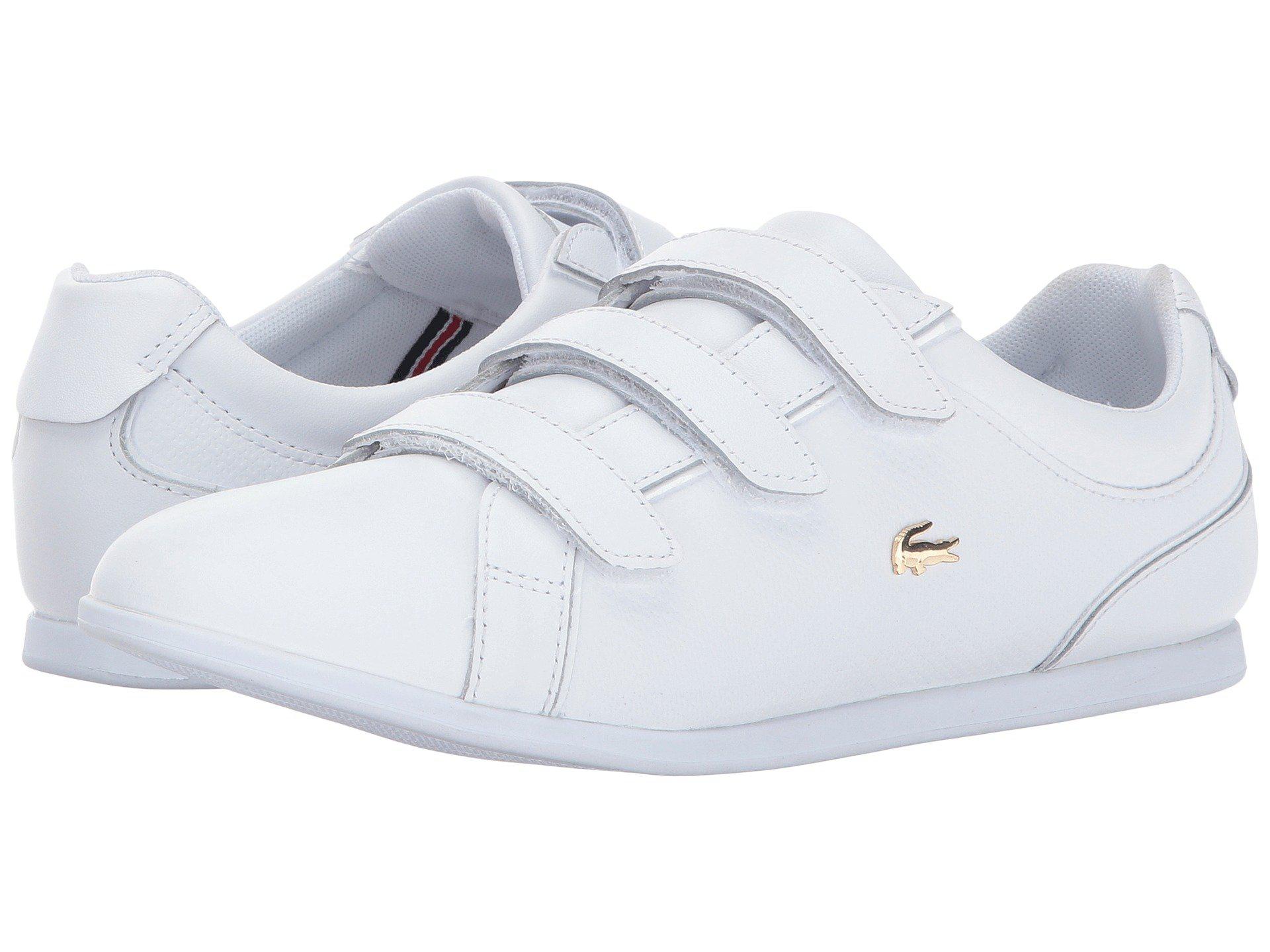 lacoste trainers with velcro fastening