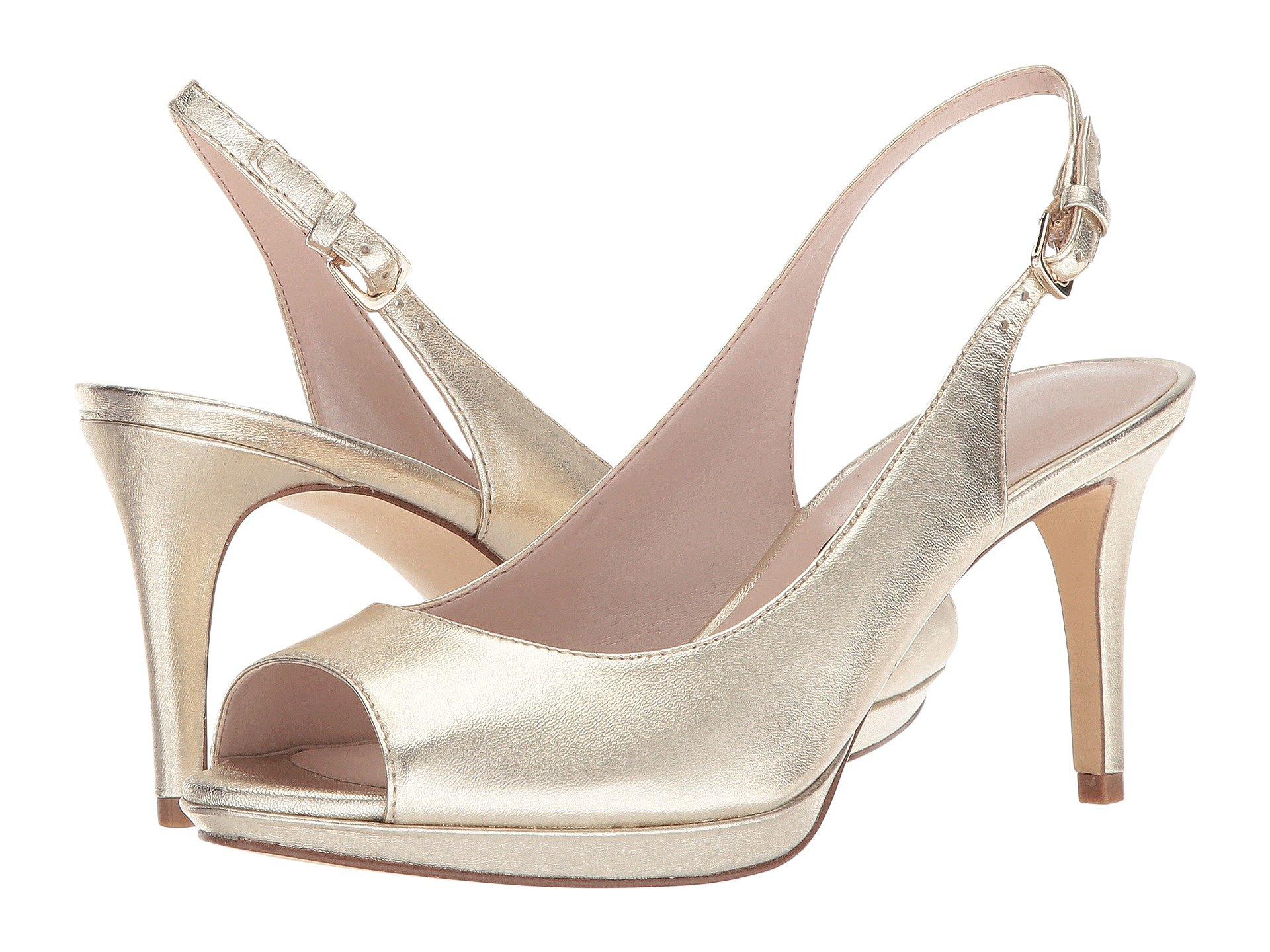 nine west gabrielle slingback platform pumps
