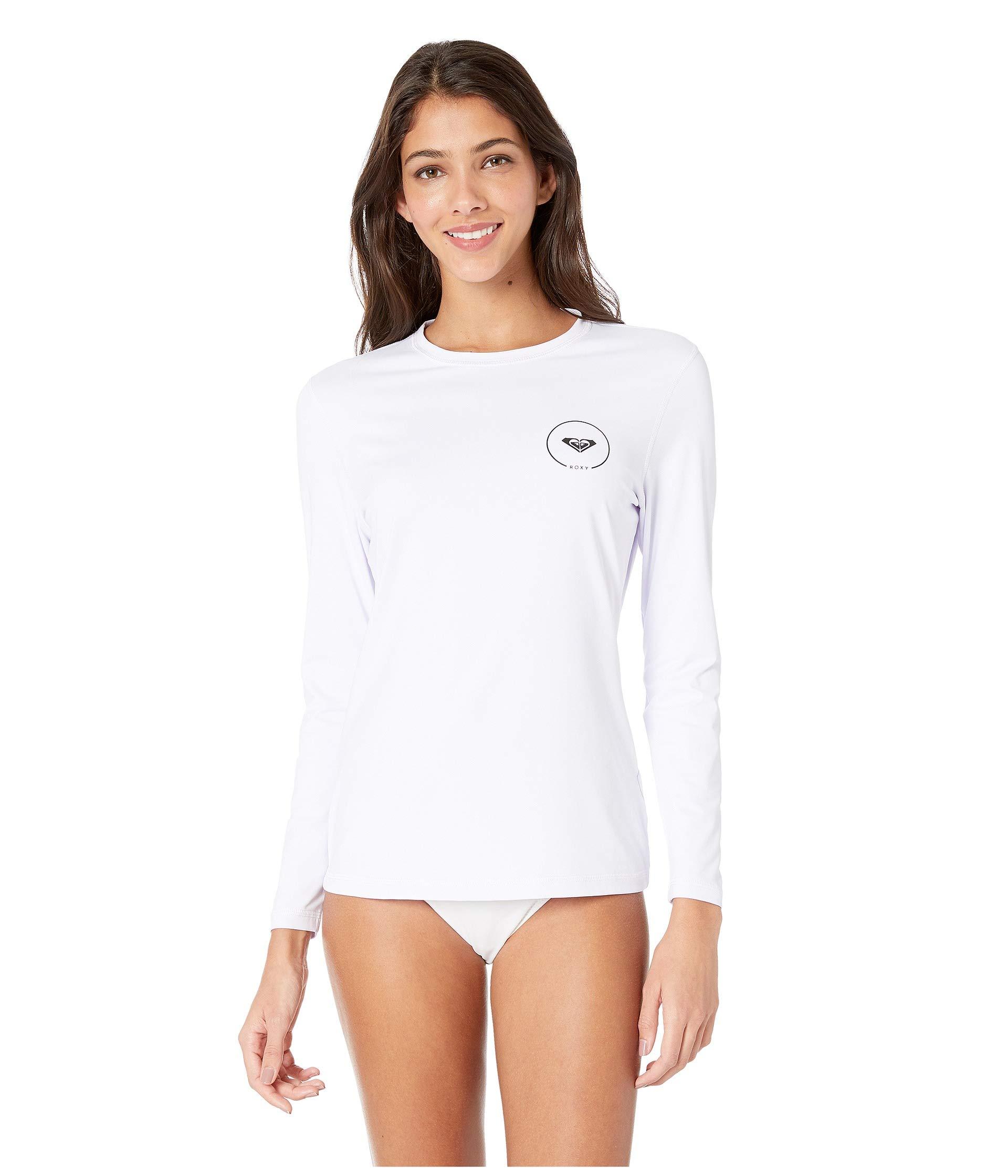 Sun Protective Girls Ruffled Valentine Solid Rash Guard Swim Shirts UPF 50