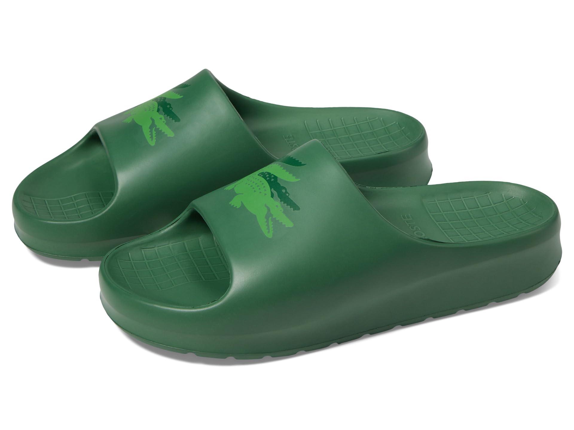 Lacoste slides green cheap