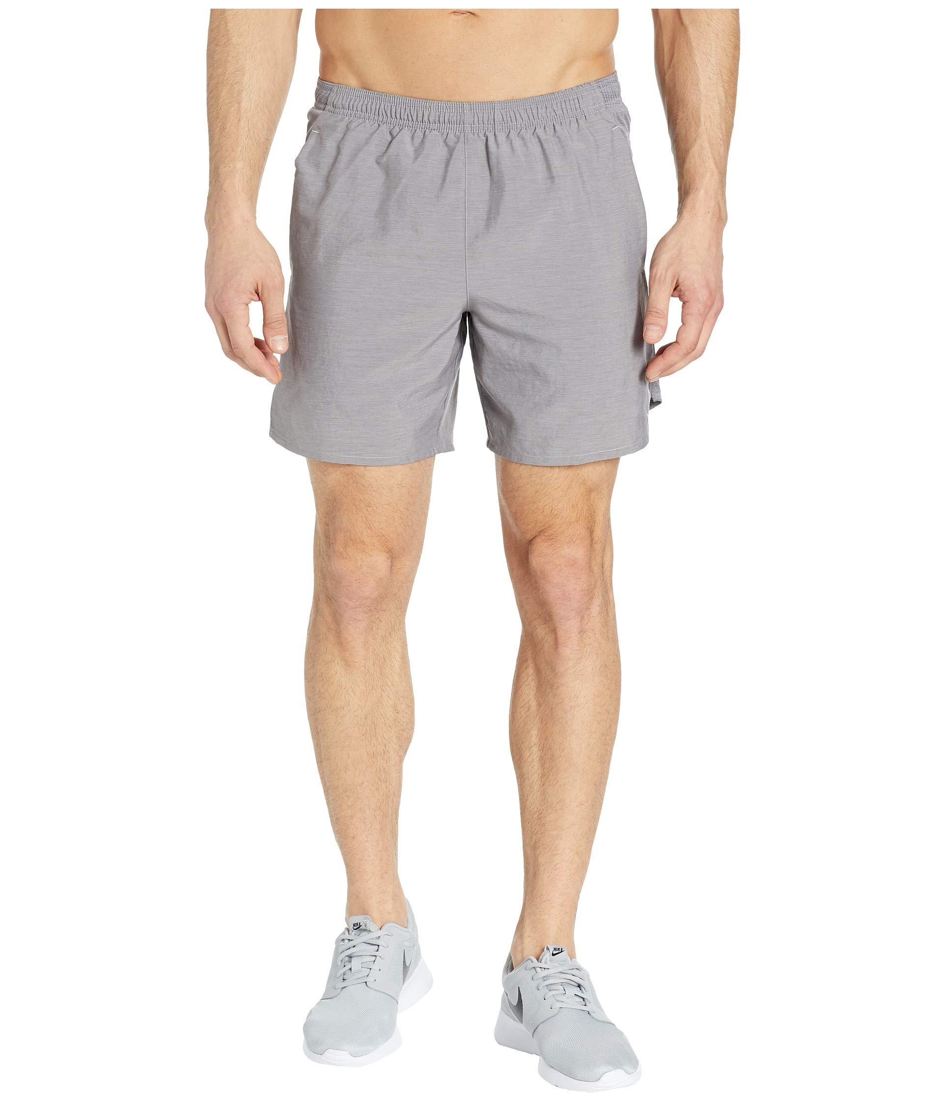 nike challenger shorts 7 grey