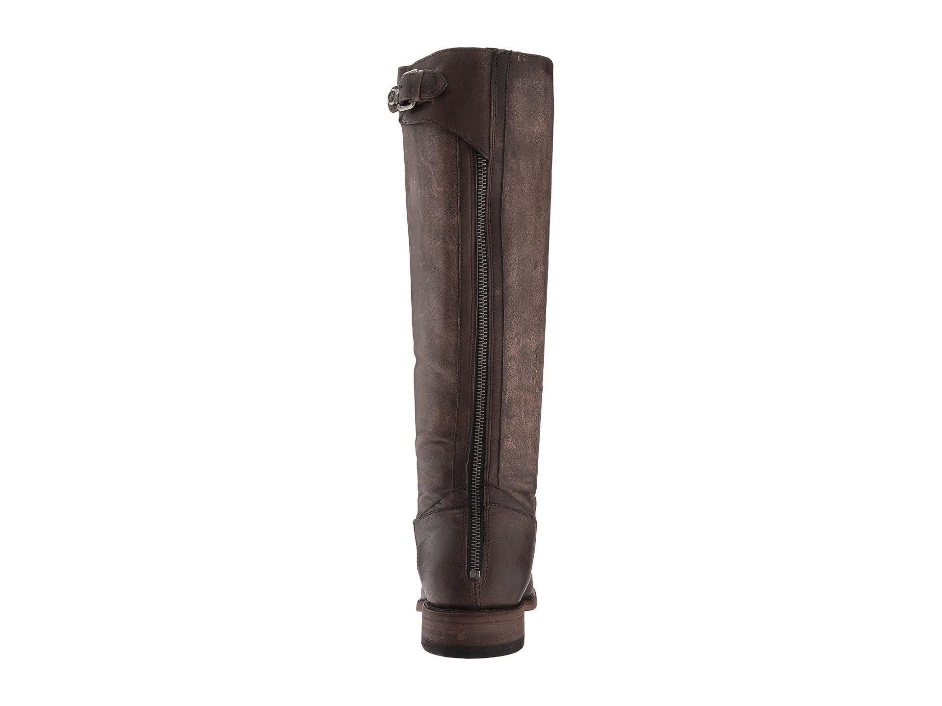 frye jayden buckle back zip wide calf