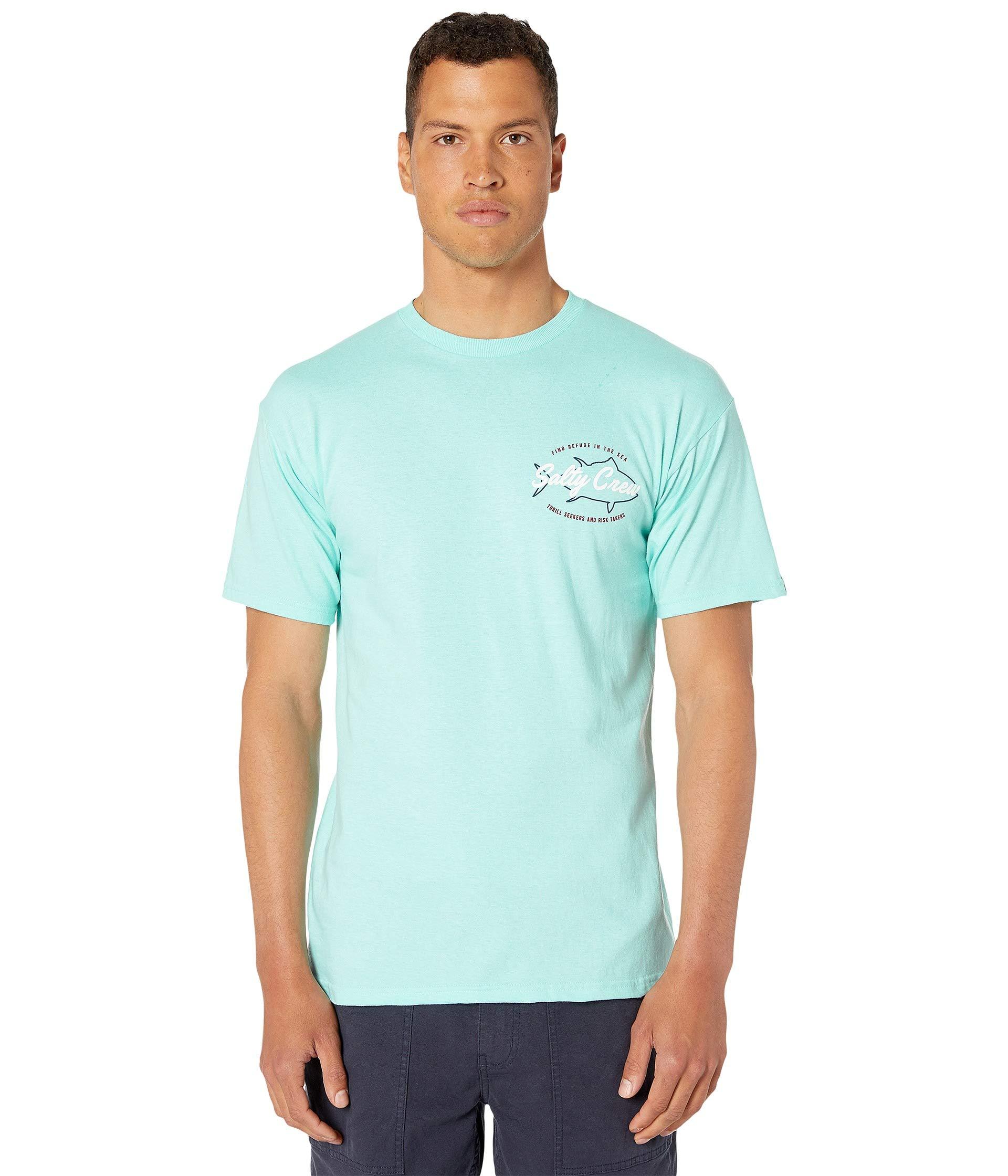 Salty Crew Cotton Blue Water Short Sleeve Tee in Green for Men - Lyst