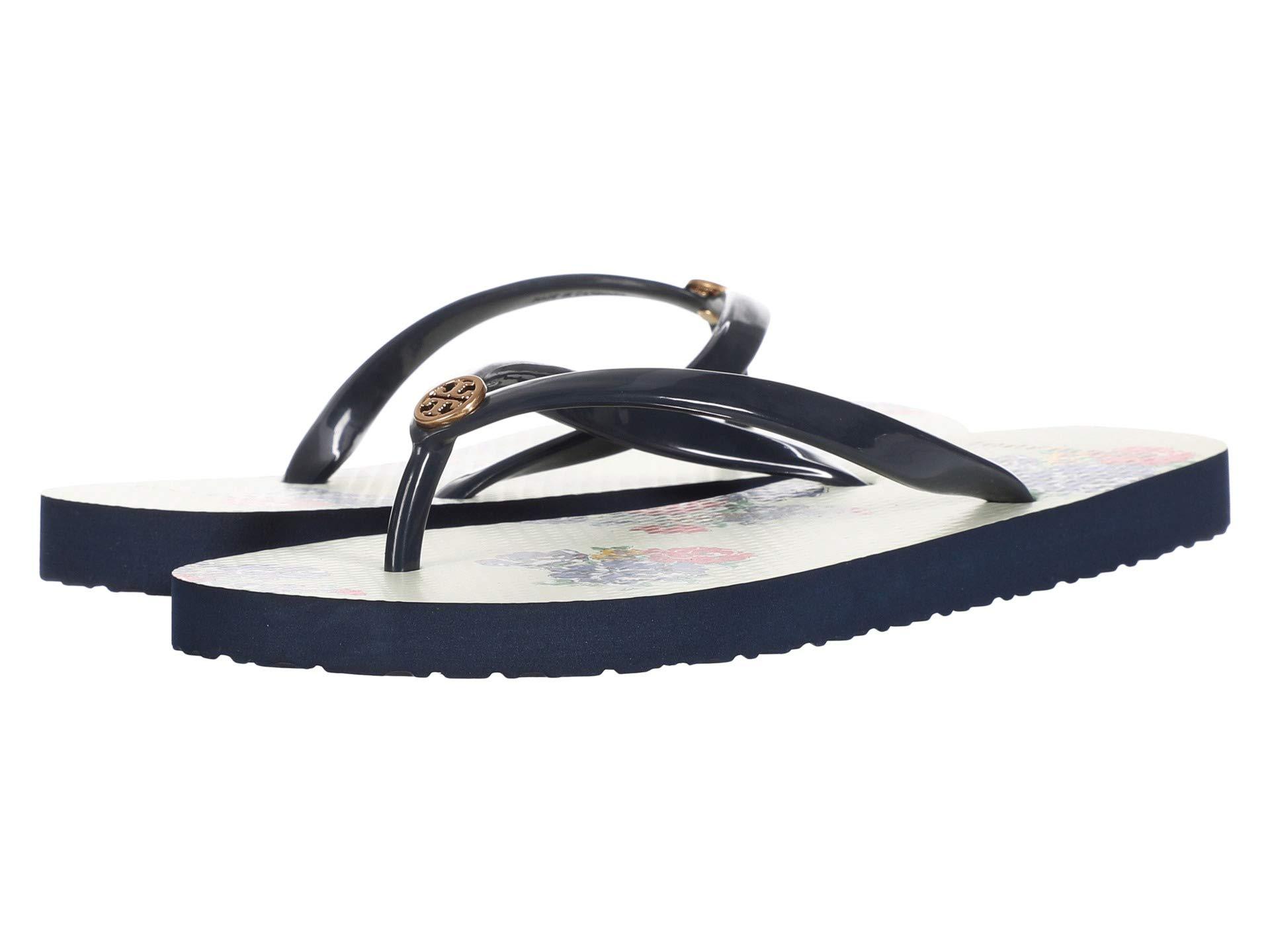 Tory Burch Rubber Thin Flip Flop in White - Save 66% - Lyst