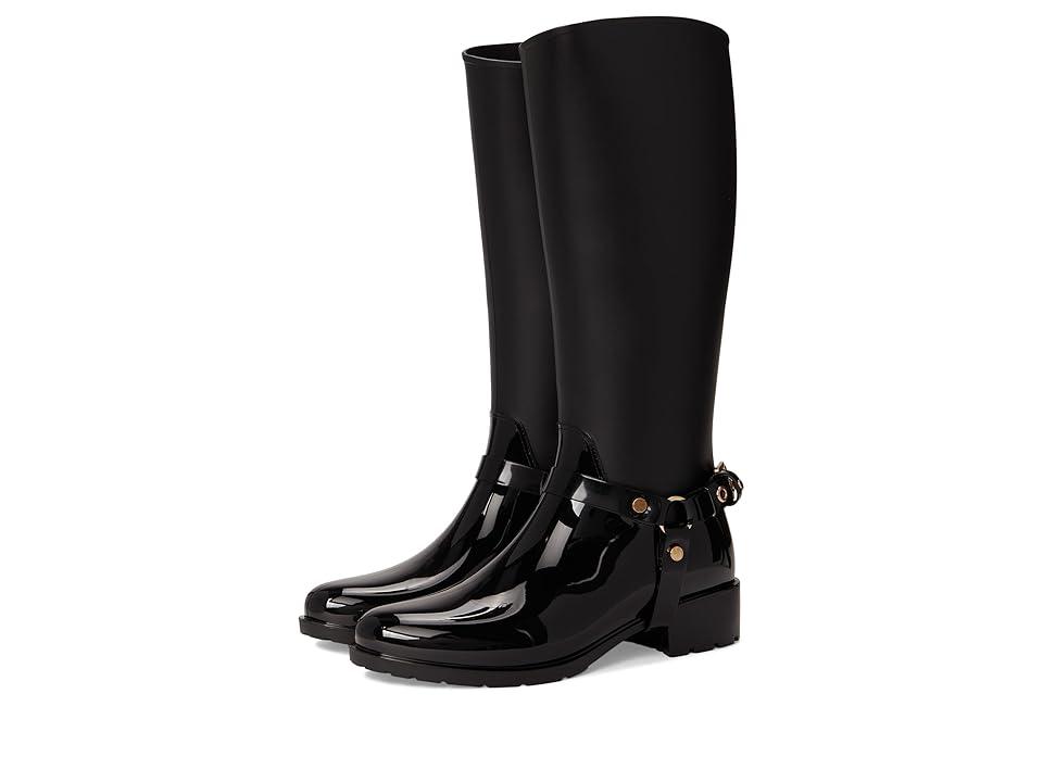 Dolce Vita Leather Knee High Rain Boots in Black Lyst
