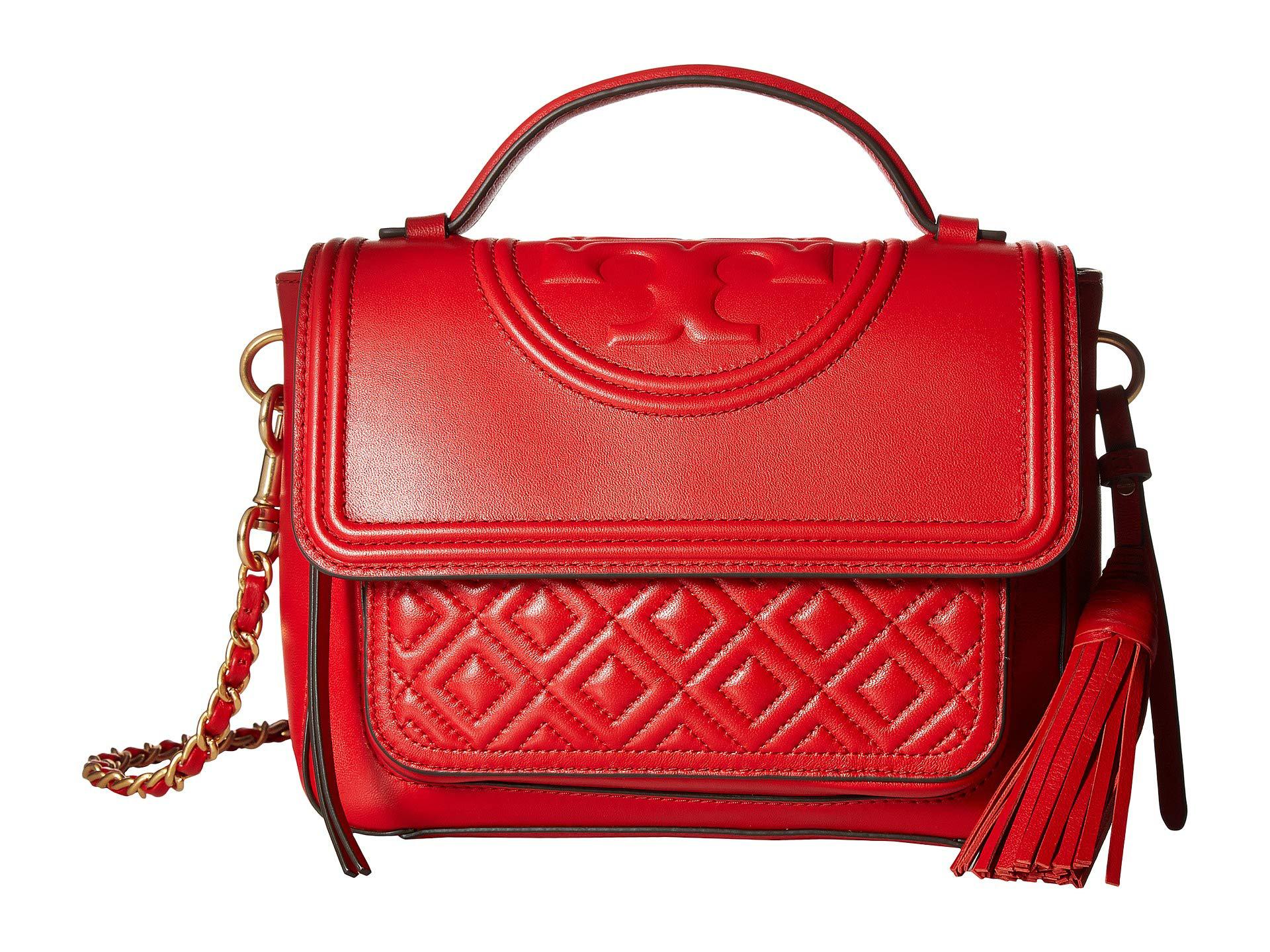 tory burch fleming satchel handbags