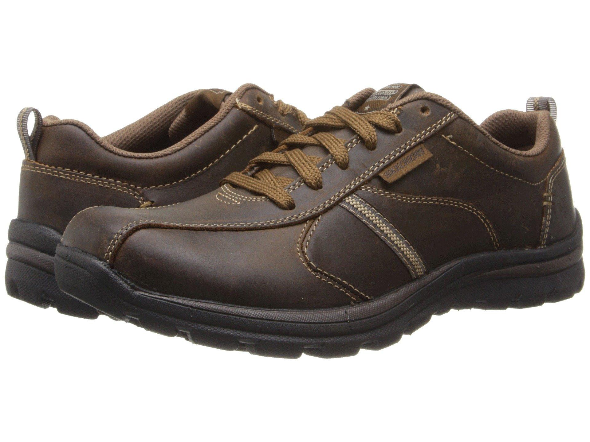 Skechers Leather Relaxed Fit Superior - Levoy in Brown for Men | Lyst