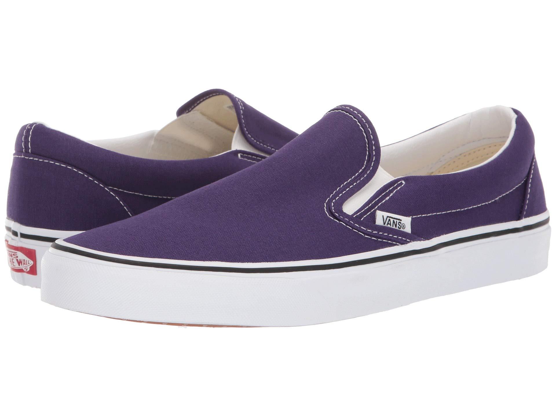 purple slip on shoes