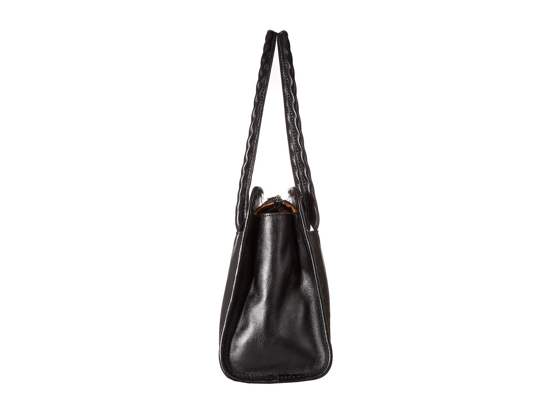 Patricia Nash Leather Large Paris Satchel (black) Satchel Handbags - Lyst