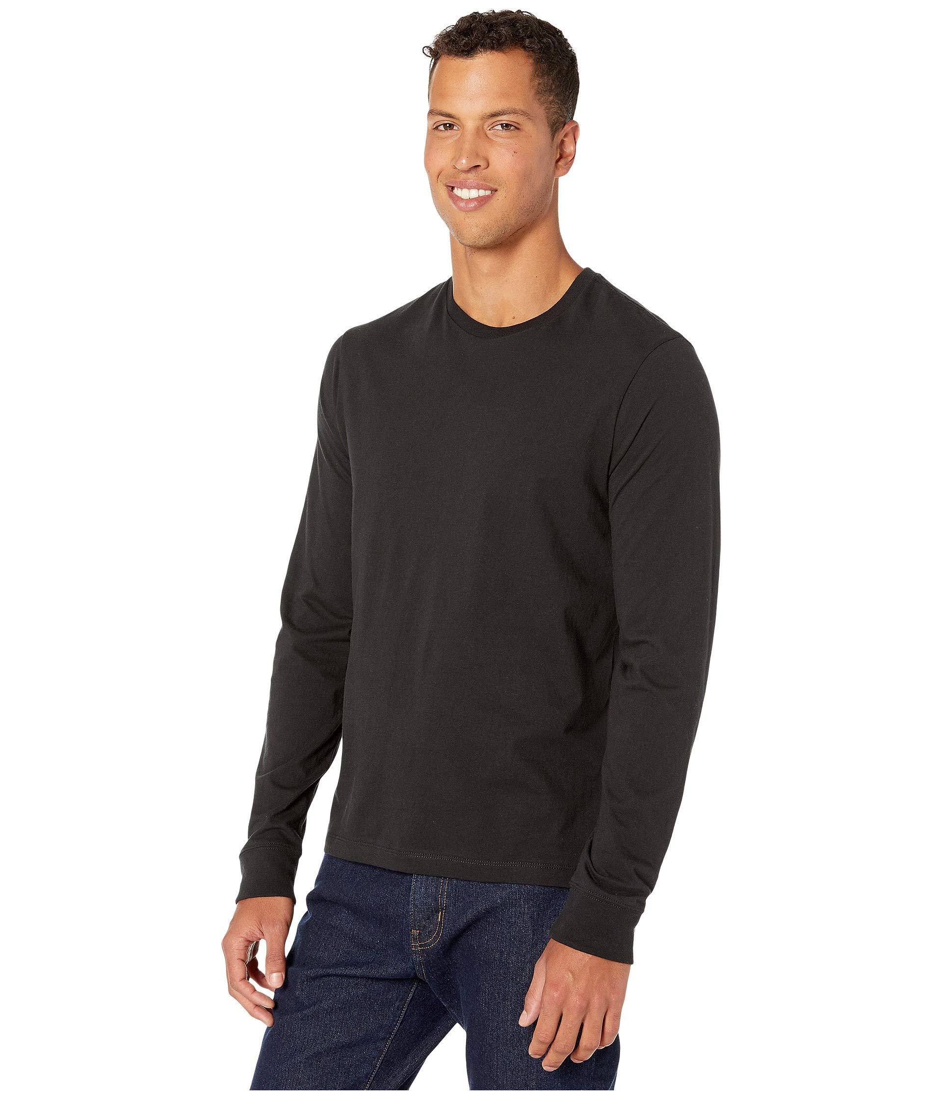 J.Crew Cotton Essential Crewneck Long-sleeve T-shirt in Black for Men ...