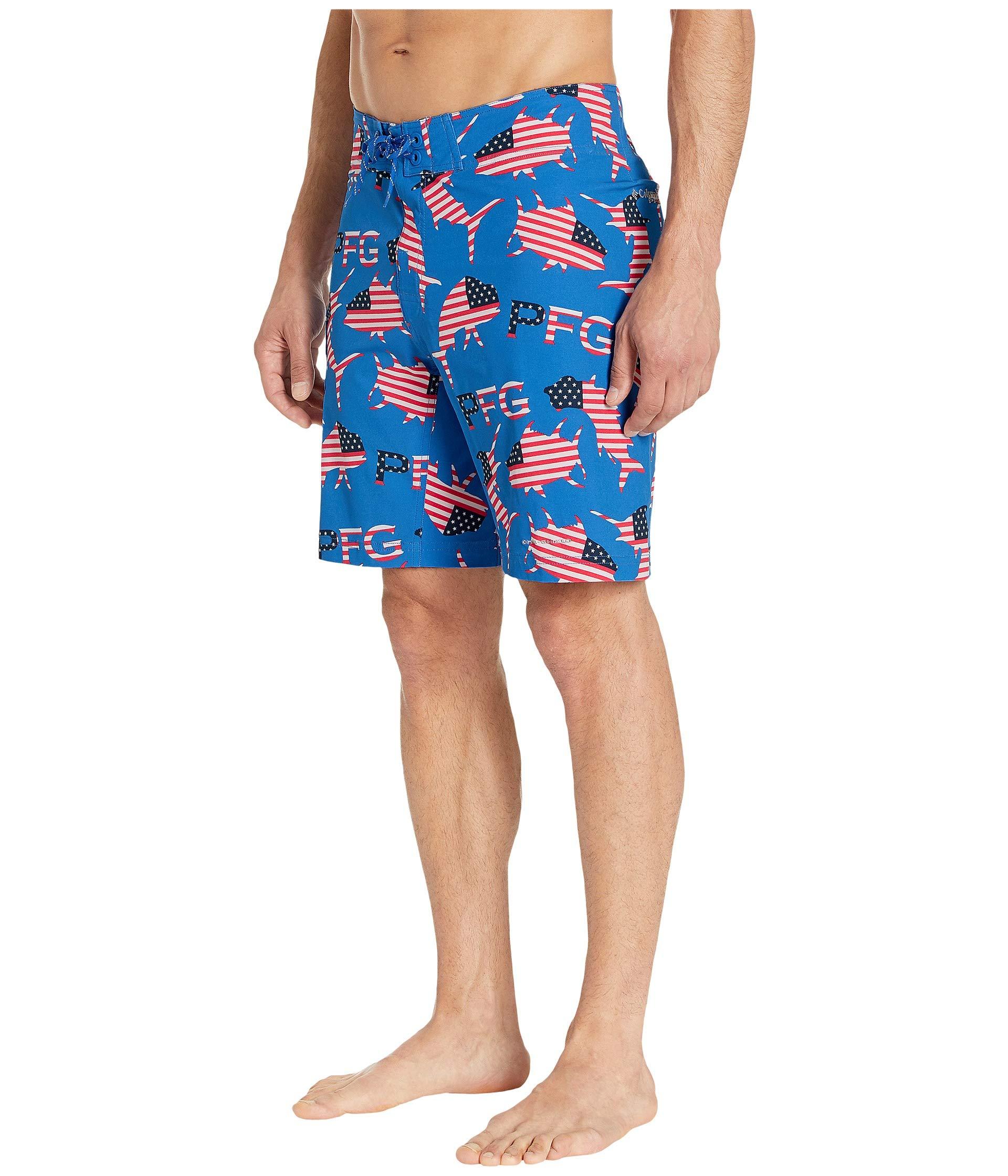 blue pfg shorts