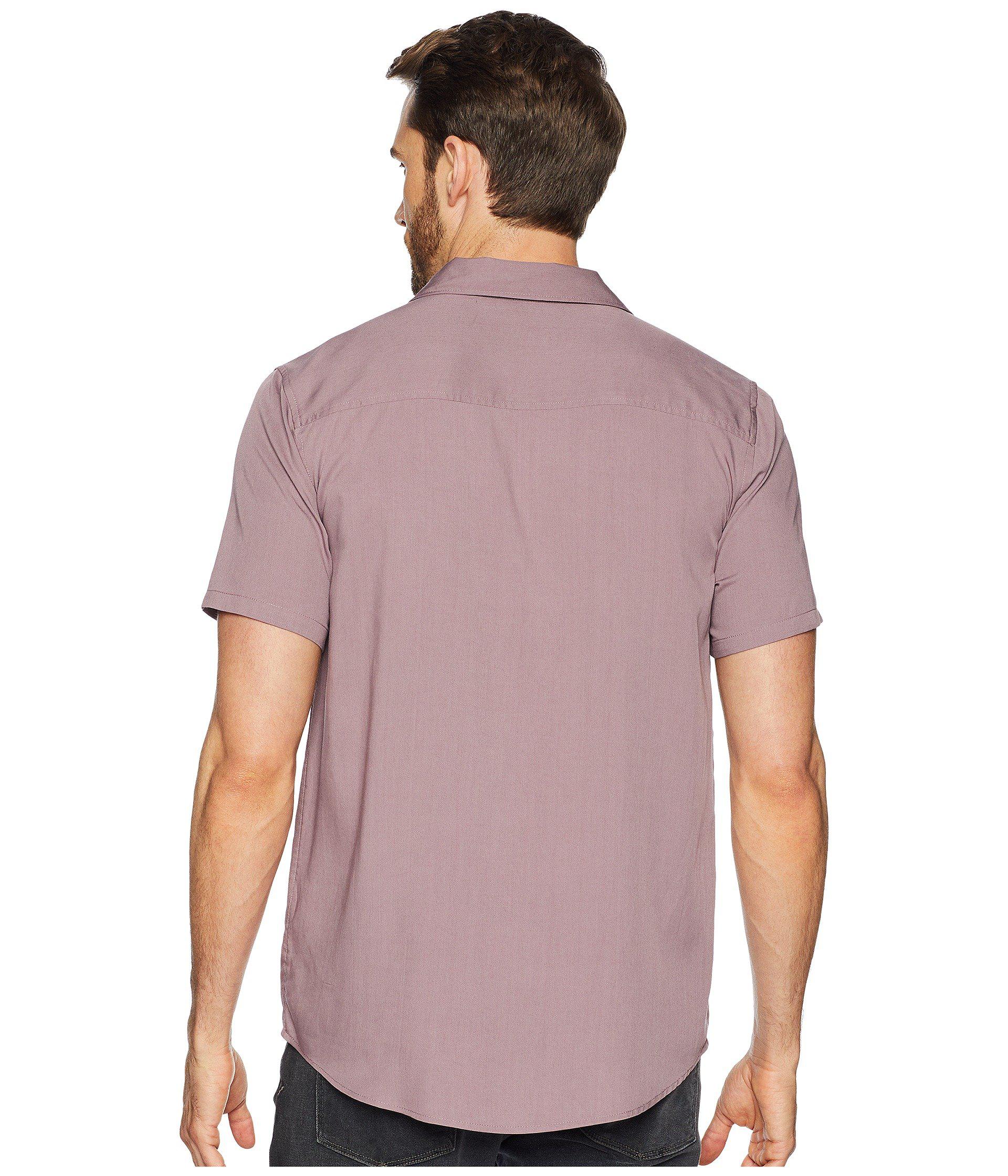 Threads For Thought Modal Short Sleeve Beach Shirt (twilight Mauve ...