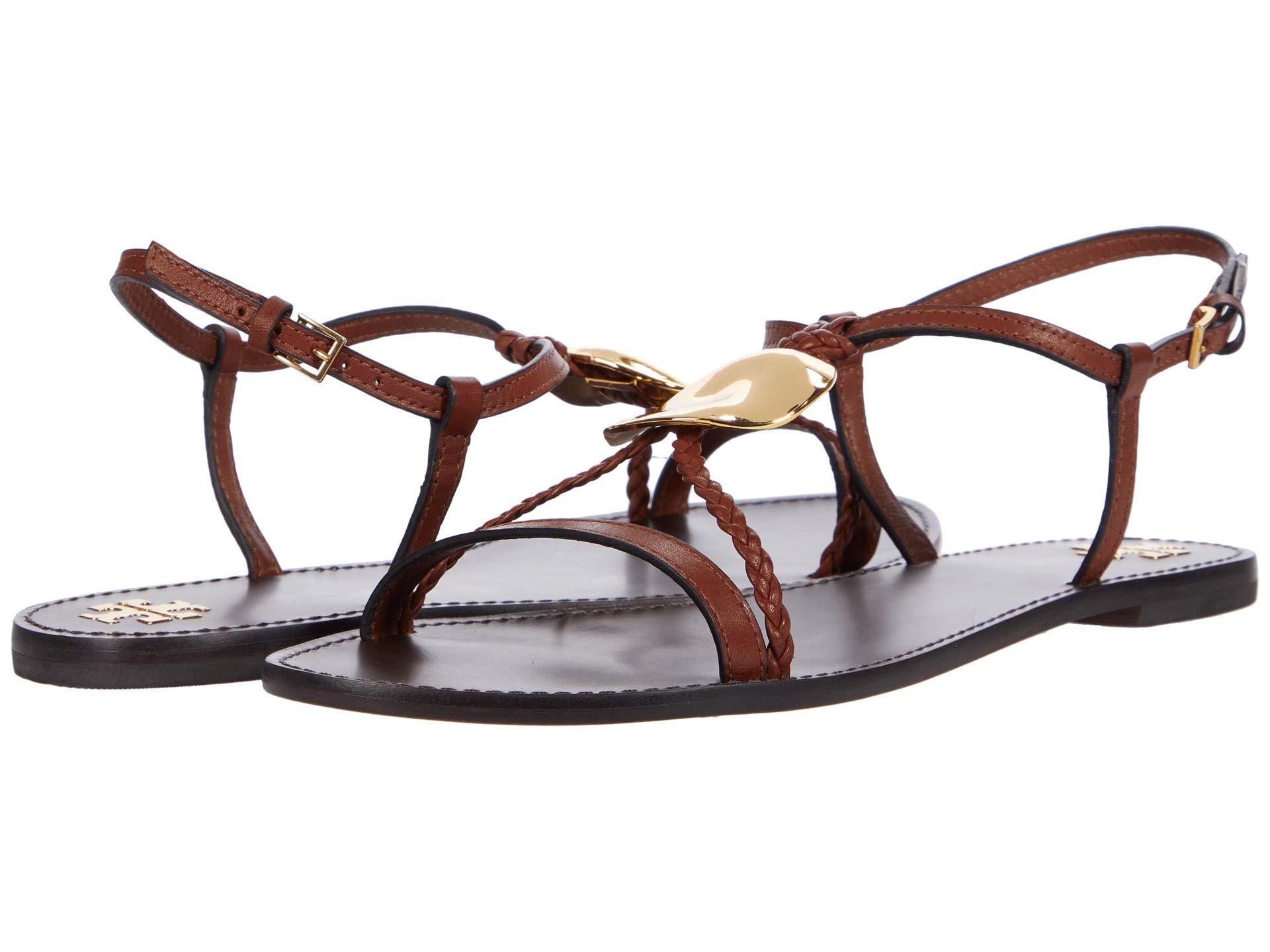 Tory Burch Patos 5 Mm Multi Strap Sandal in Brown | Lyst