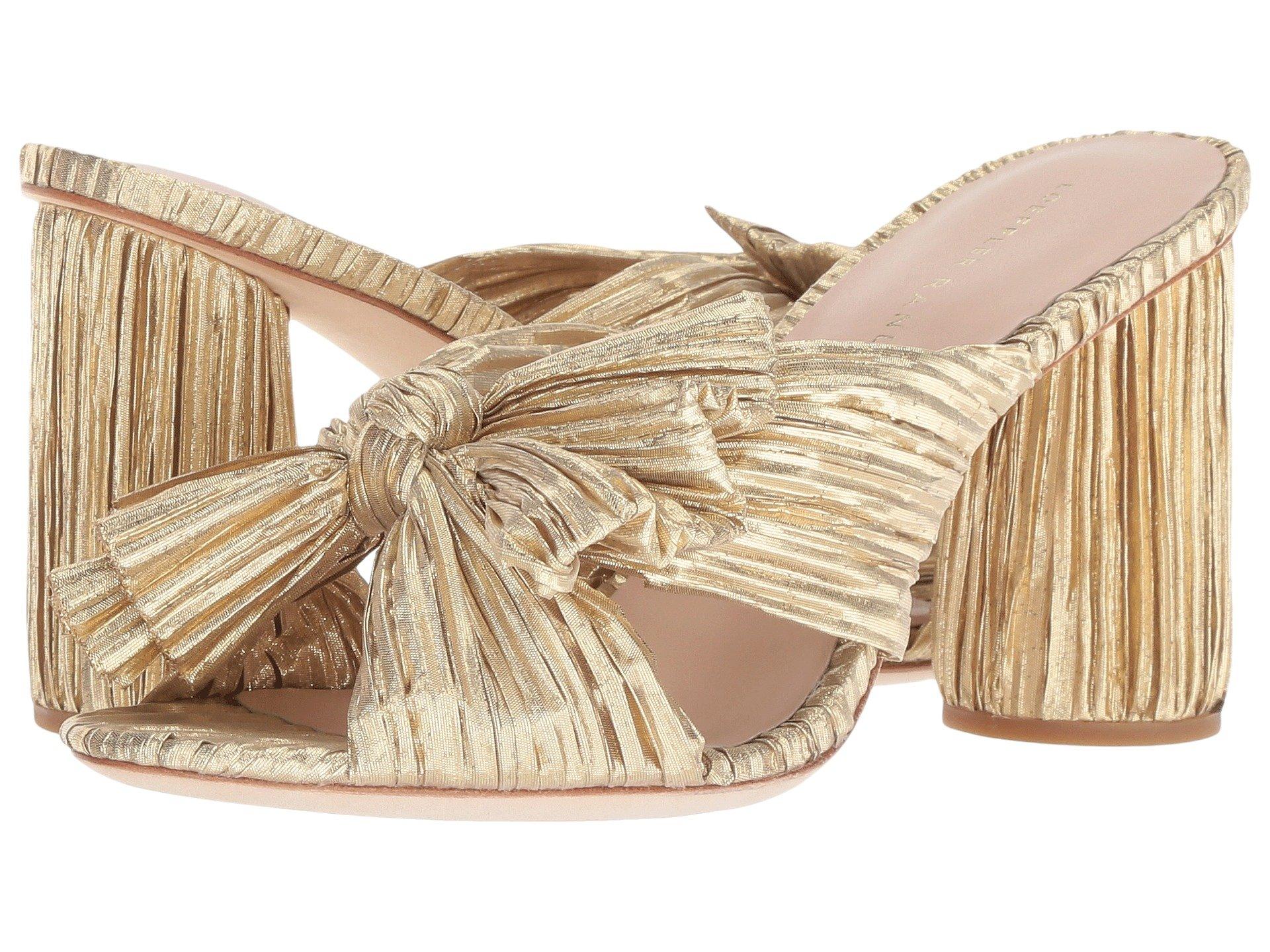 knotted leather mules