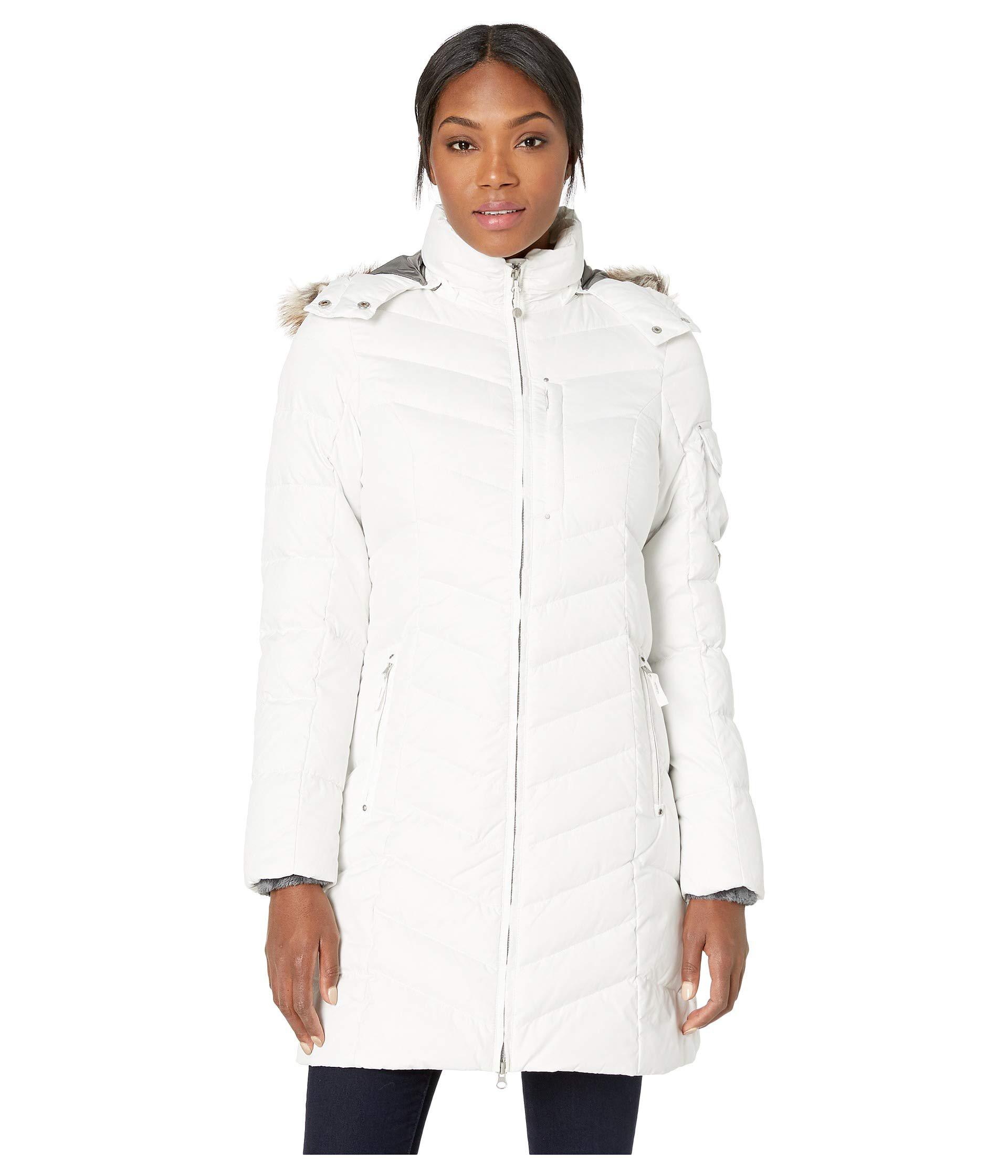 winter white down coat